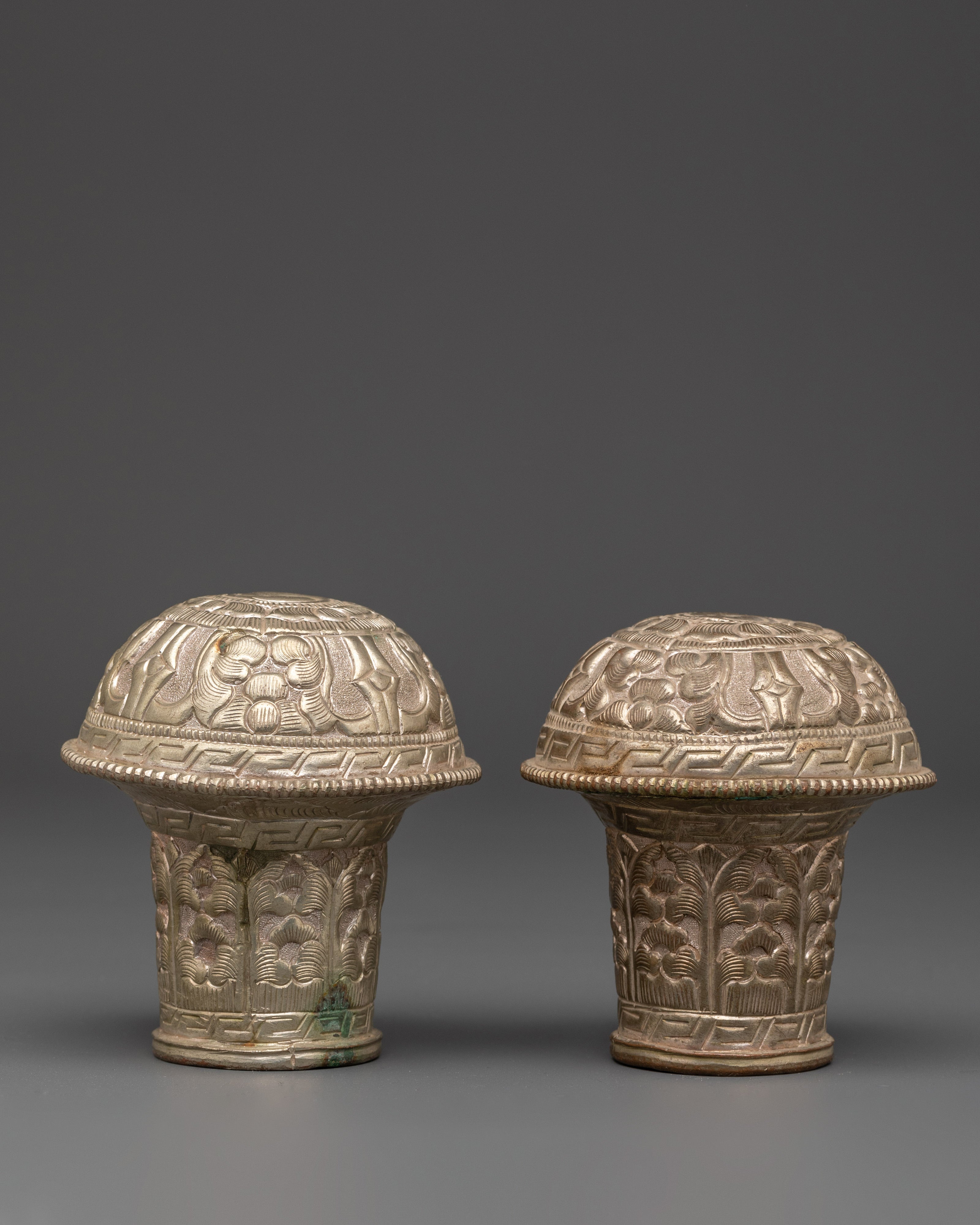 silver-plated-brocade-stick-cap