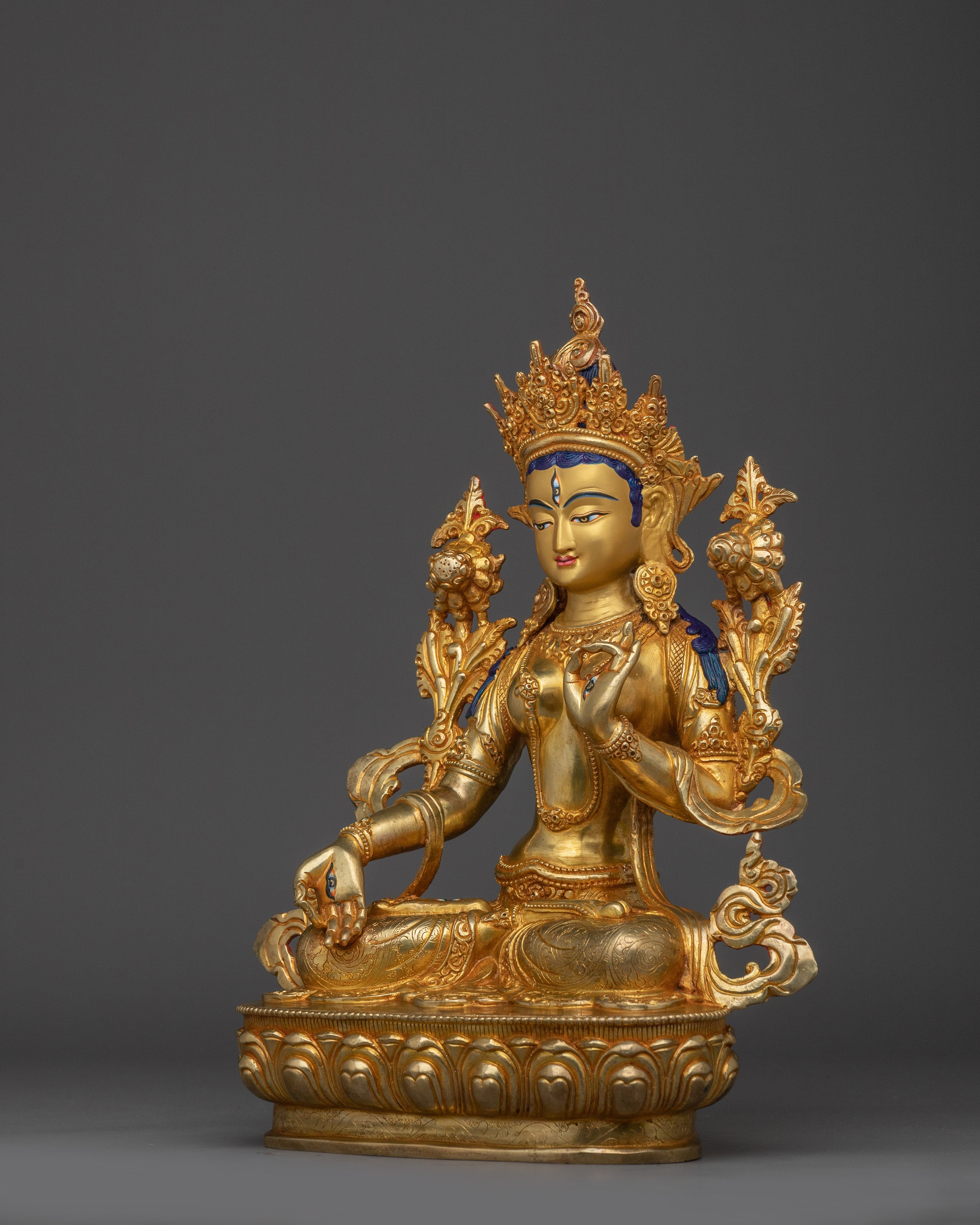 Peaceful Sita Tara Artwork | White Tara - Tibetan Healing Deity