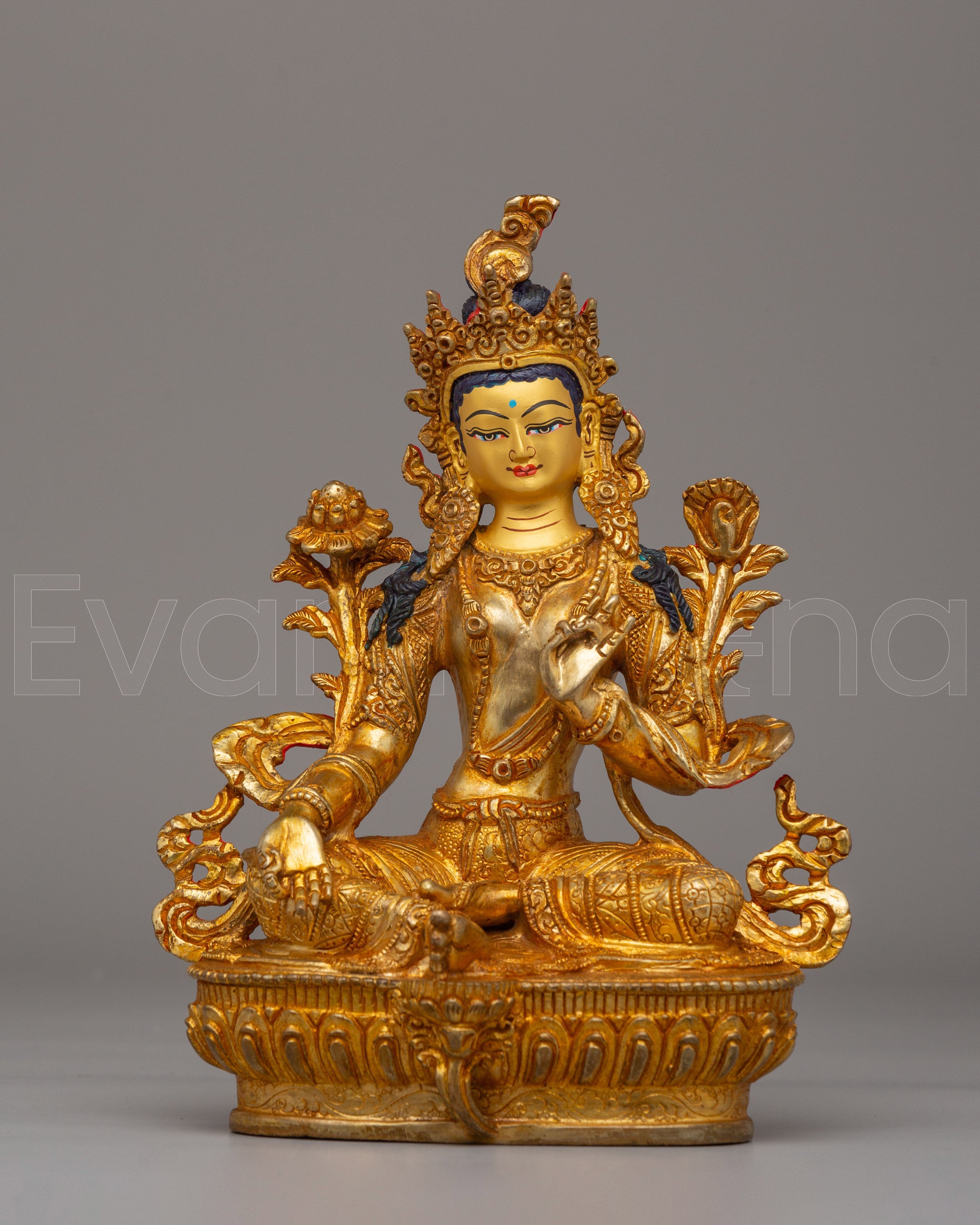 Traditional Green Tara Statue