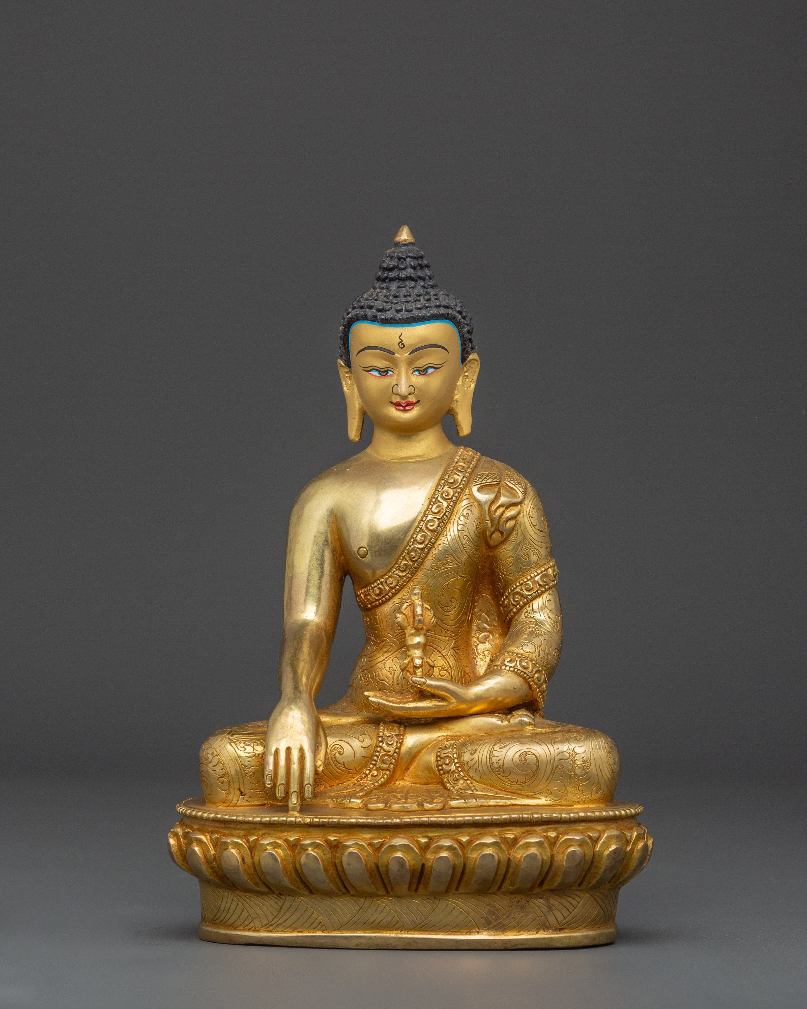 Mitrupa Buddha Figurine | Copper Body with Gold Plating