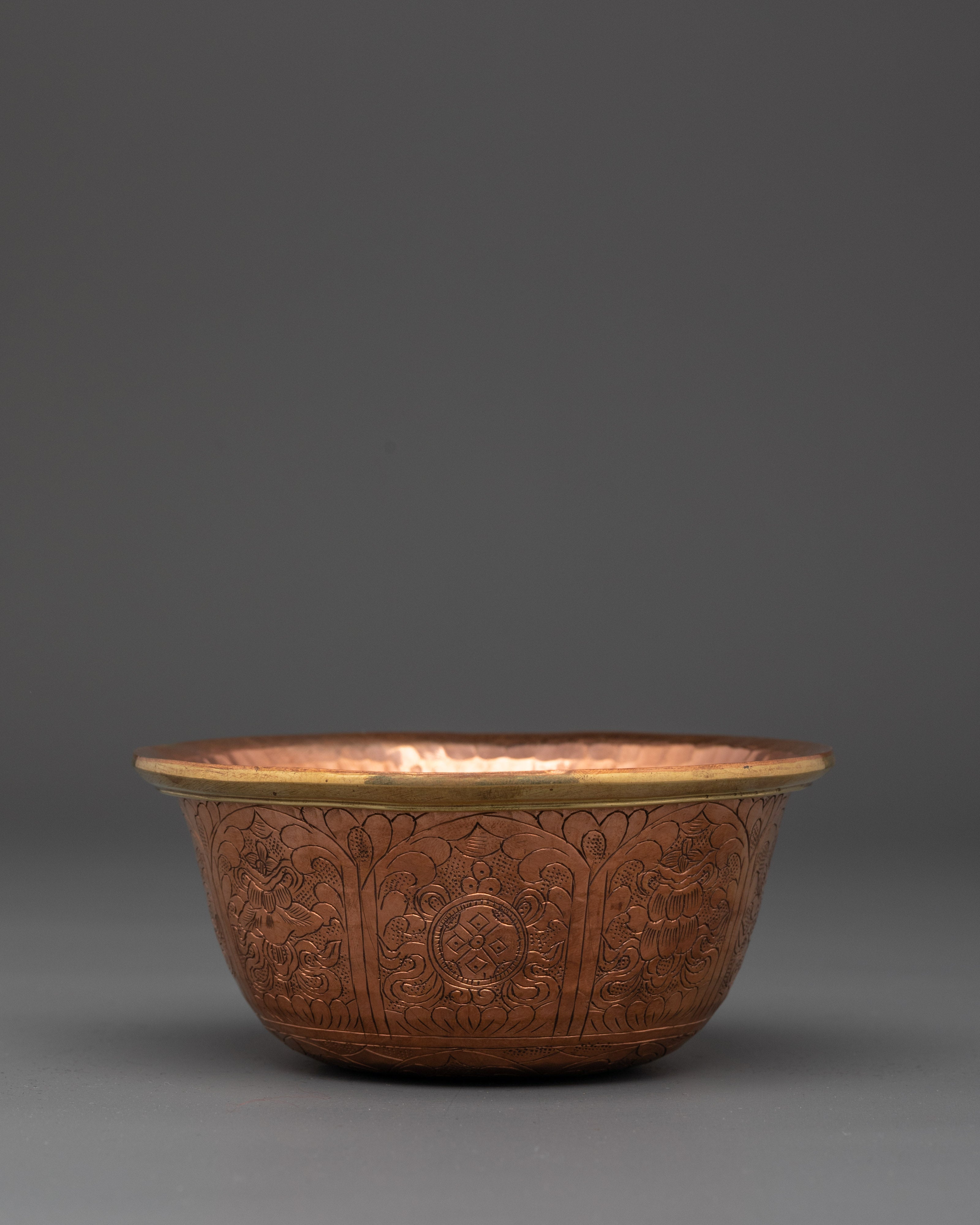 Seven-Offering Bowls Set | Copper and Brass Ritual Bowls