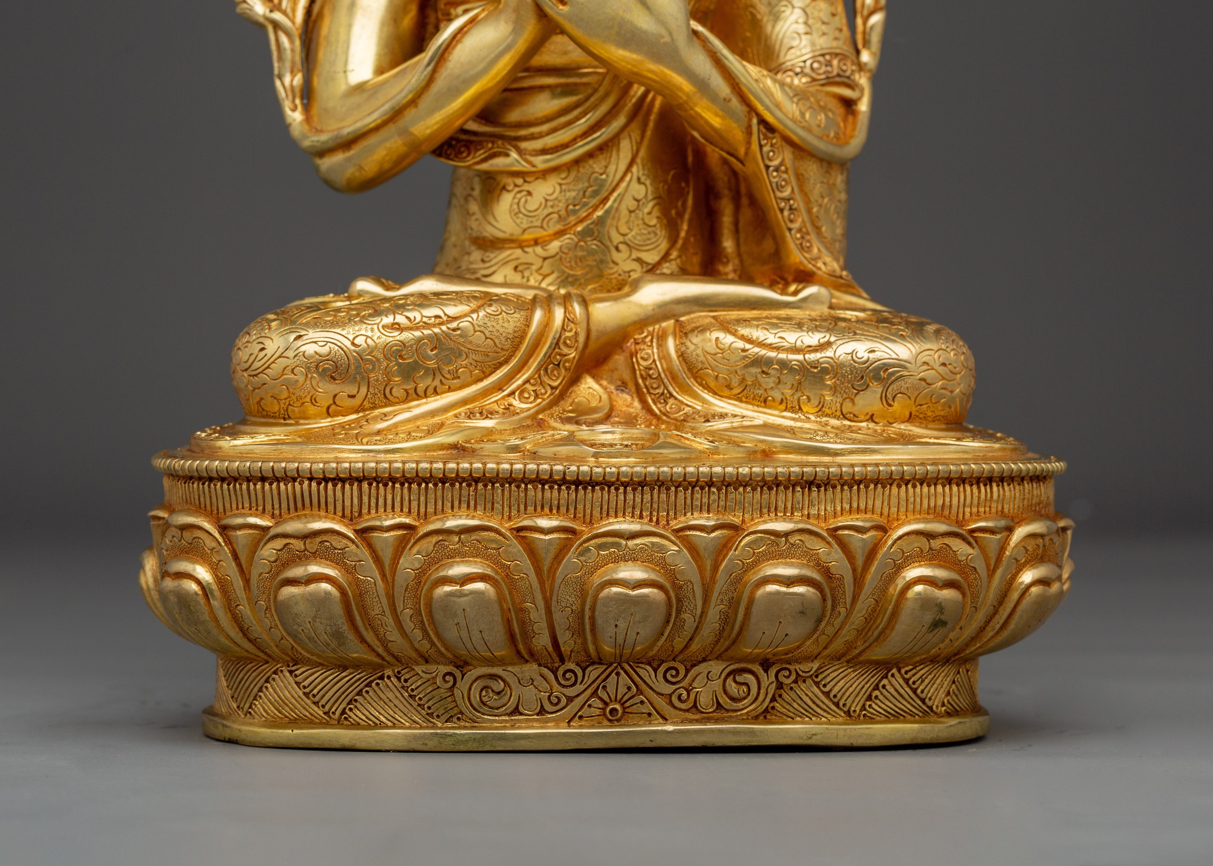 Lama Tsongkhapa set statue | Enlightened Master
