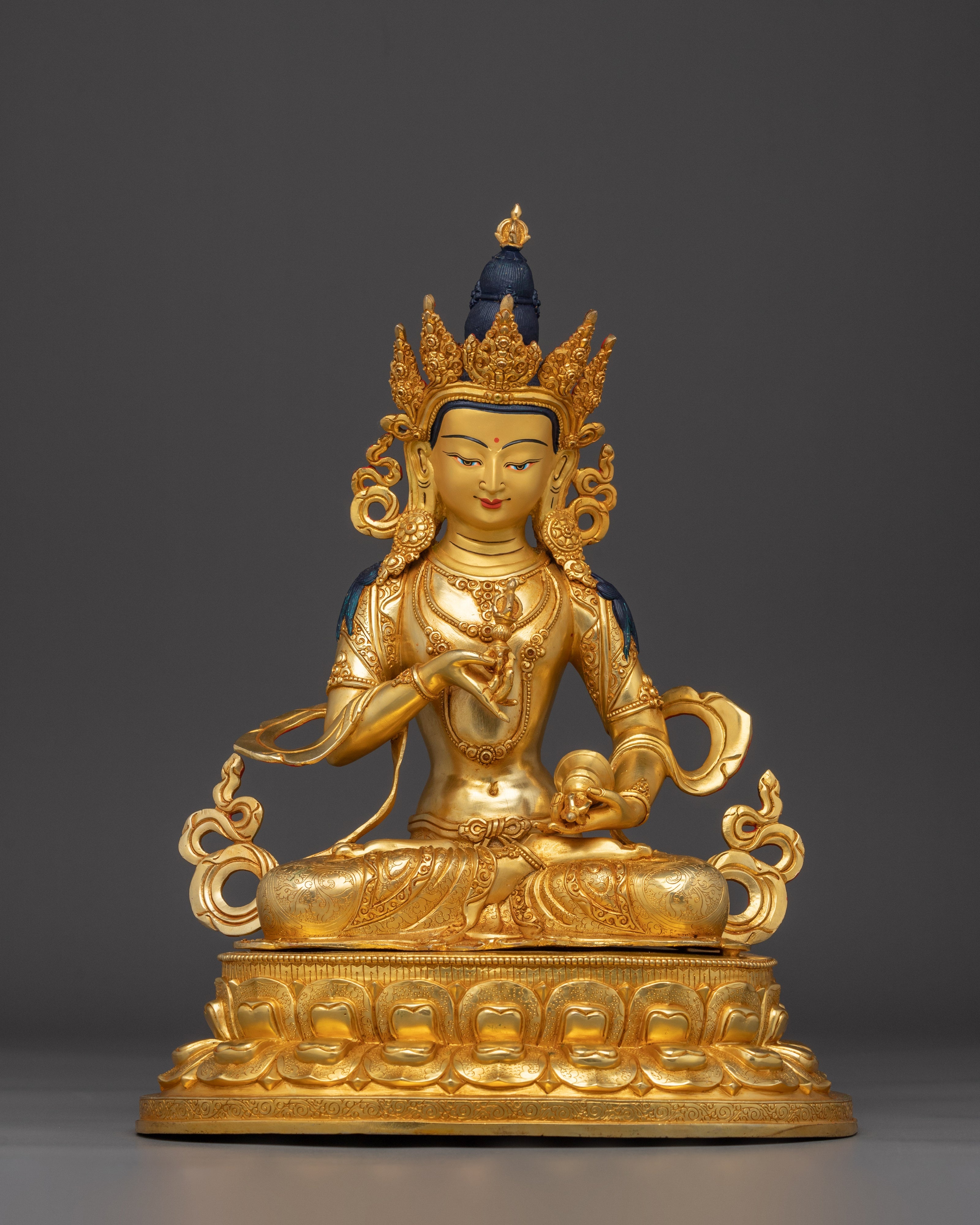 Handmade Golden Buddhist Deity Vajrasattva Art