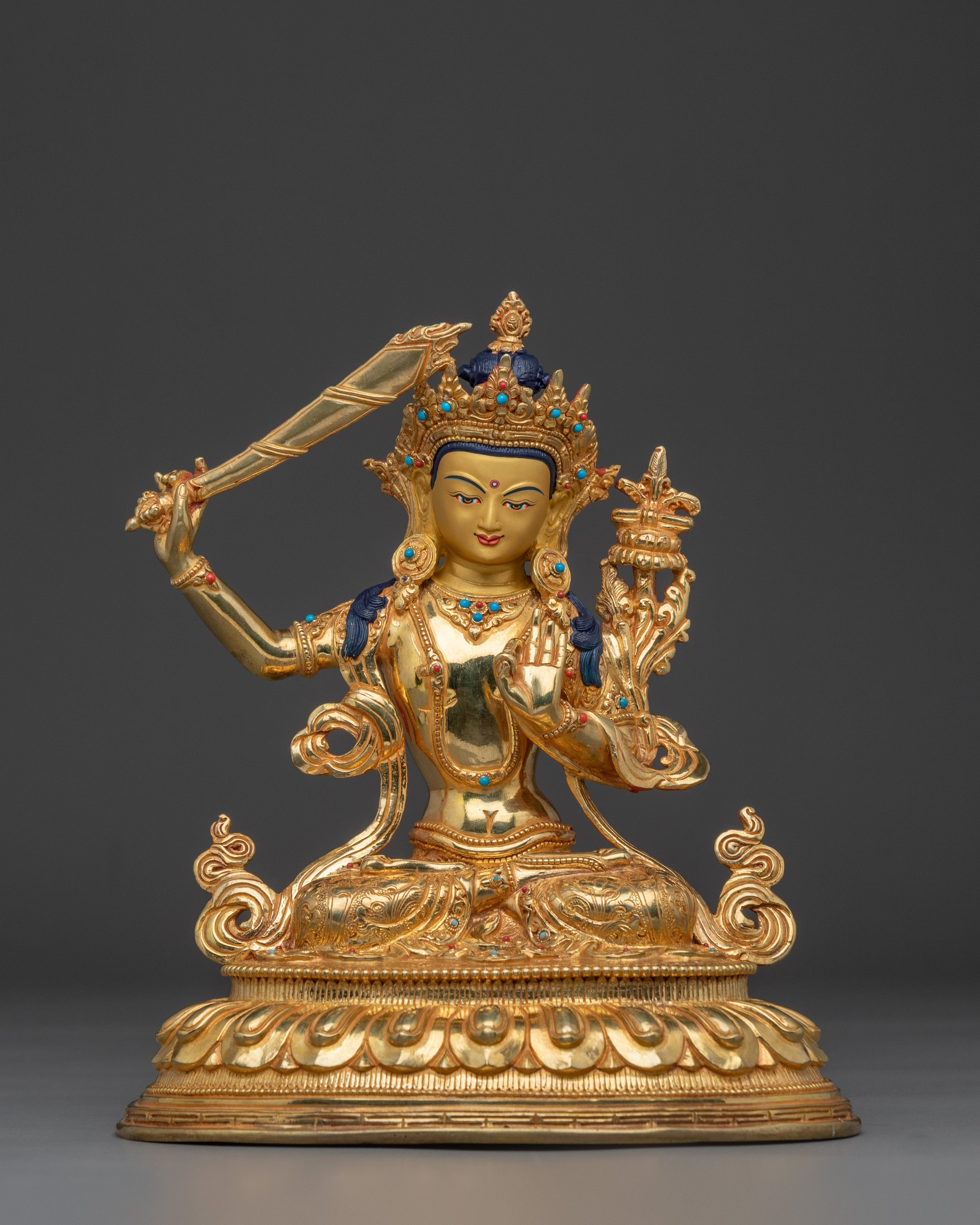 Dharma Protector Manjushri Art | Bodhisattva of Transcendent Wisdom