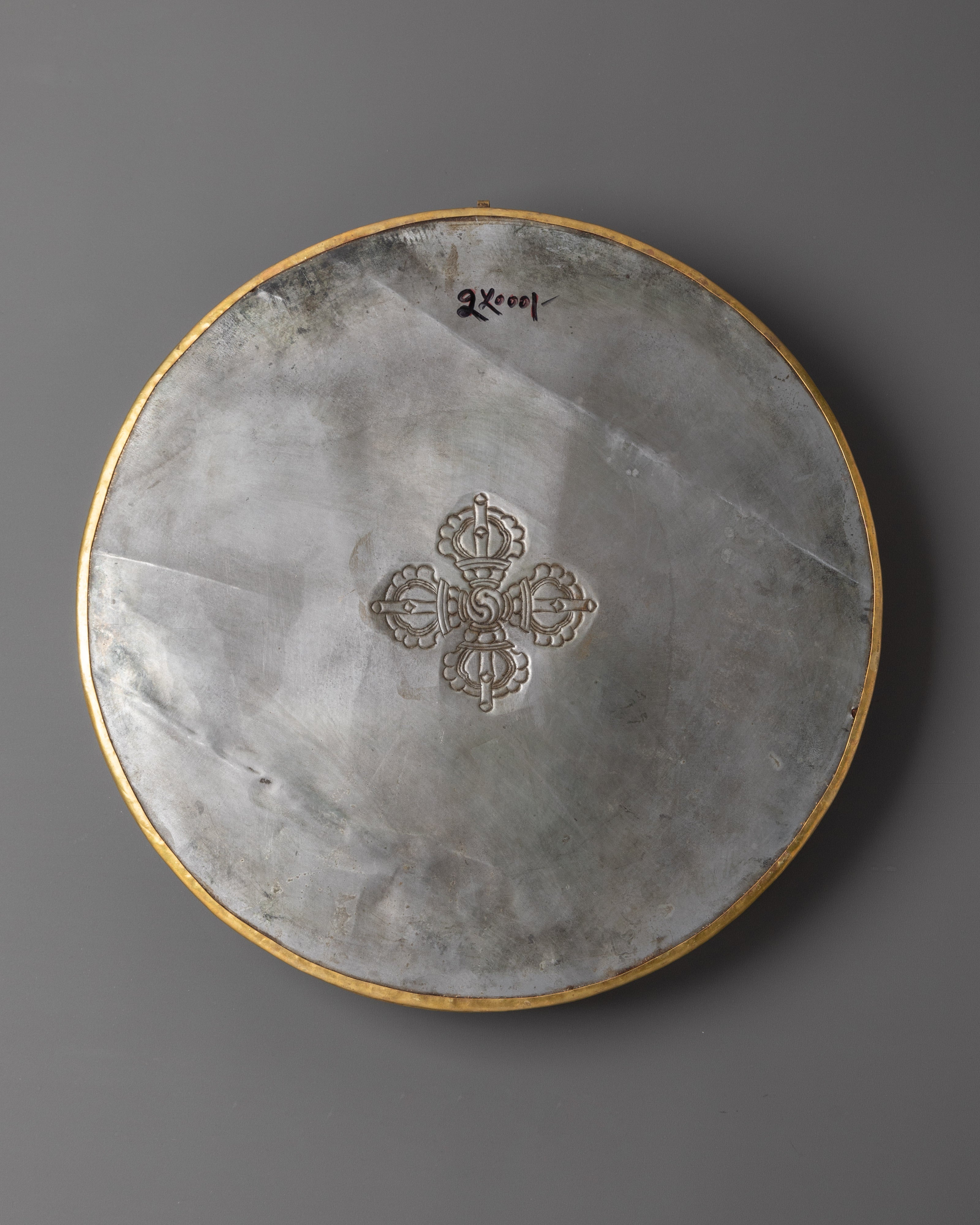 Buddhist Brass Kalachakra Wall Hanging | Tibetan Wall Art