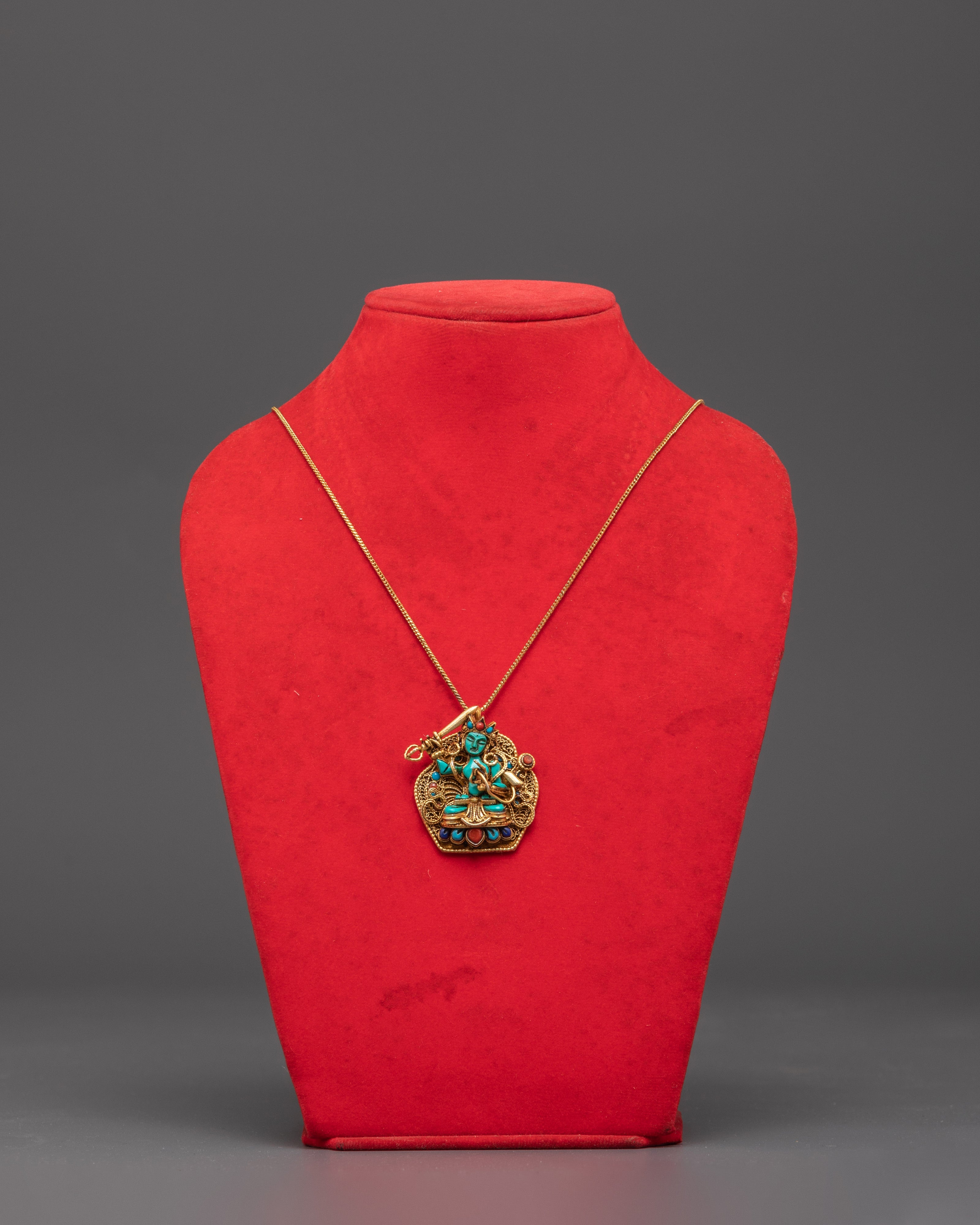 Handmade Tibetan Manjushri Amulet Locket