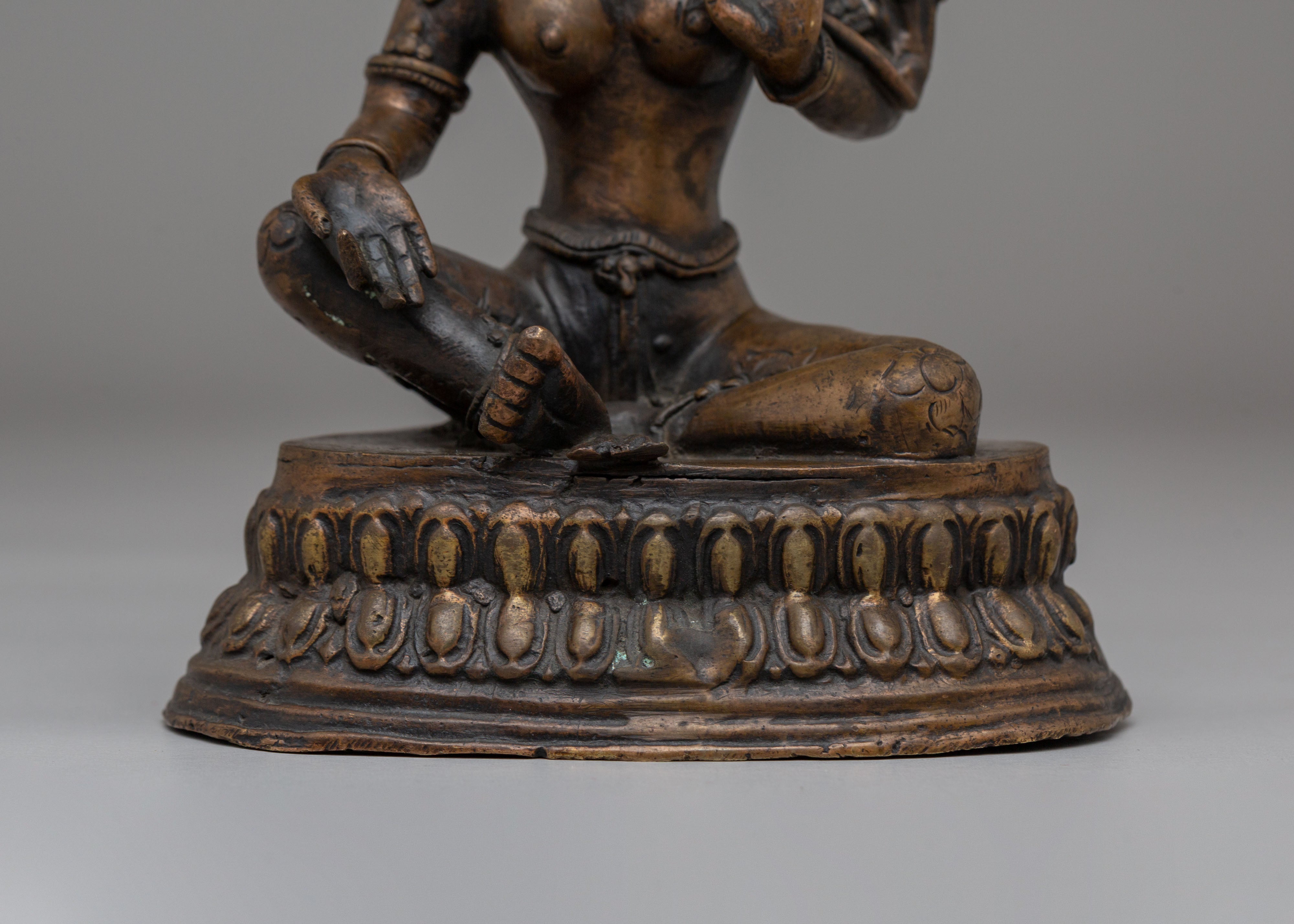 Sacred Shyama Tara Statue for Altar | Tibetan Buddhist Art
