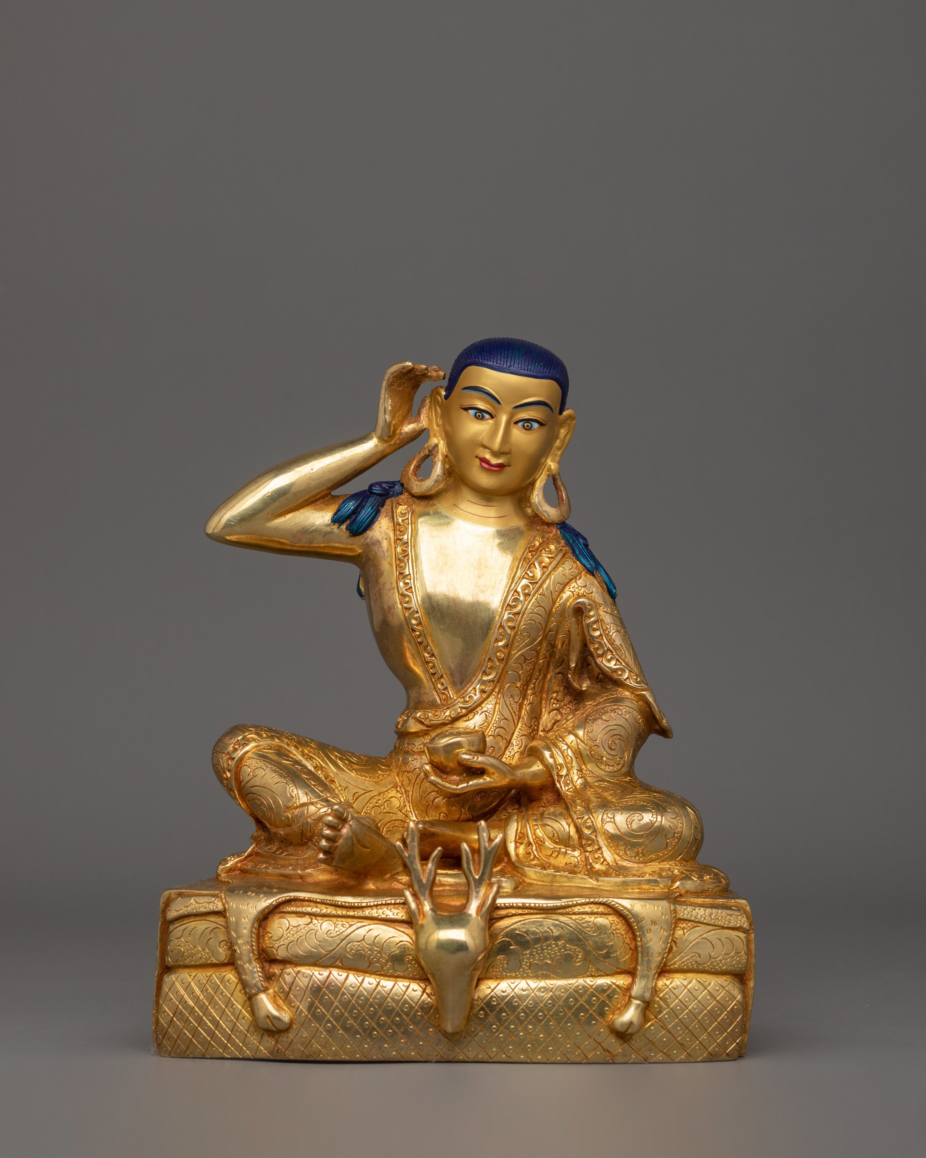 24K Gold Gilded Kagyu Master set Statue | Honoring the Great Vajrayana Lineage