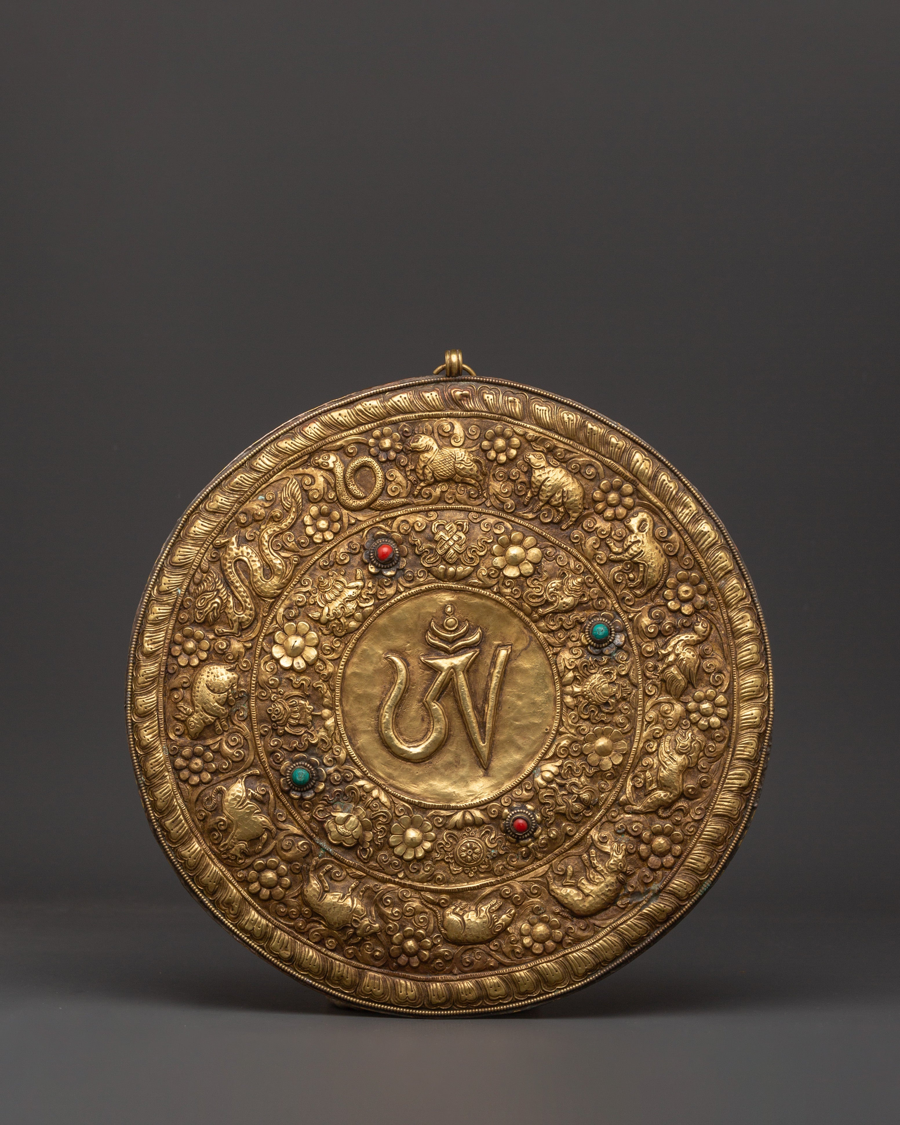 brass-wall-hanging-with-tibetan-mantra