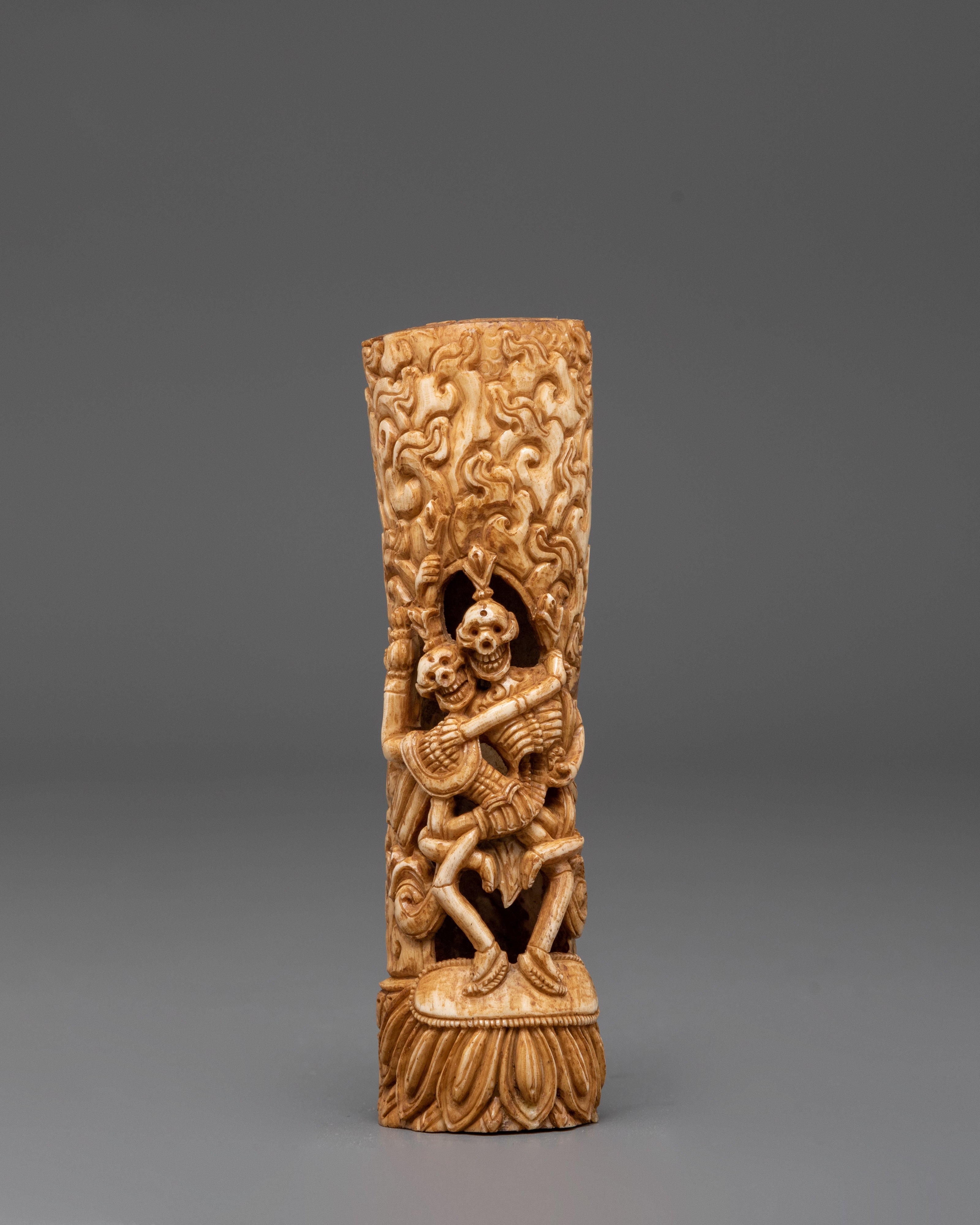 Tibetan Chitipati Decor | Skull Home Altar Art