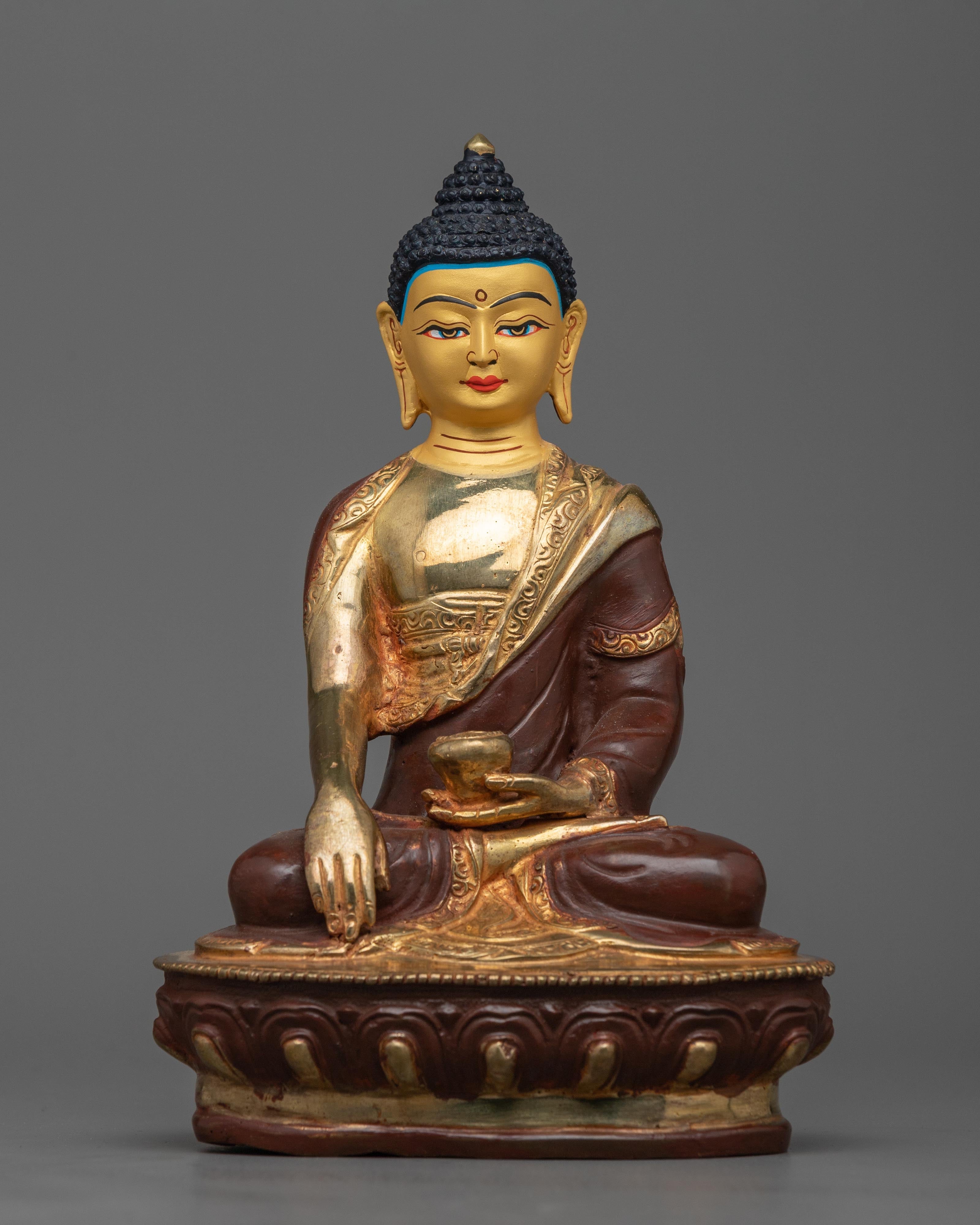 Shakyamuni Buddha Gold Face Statue