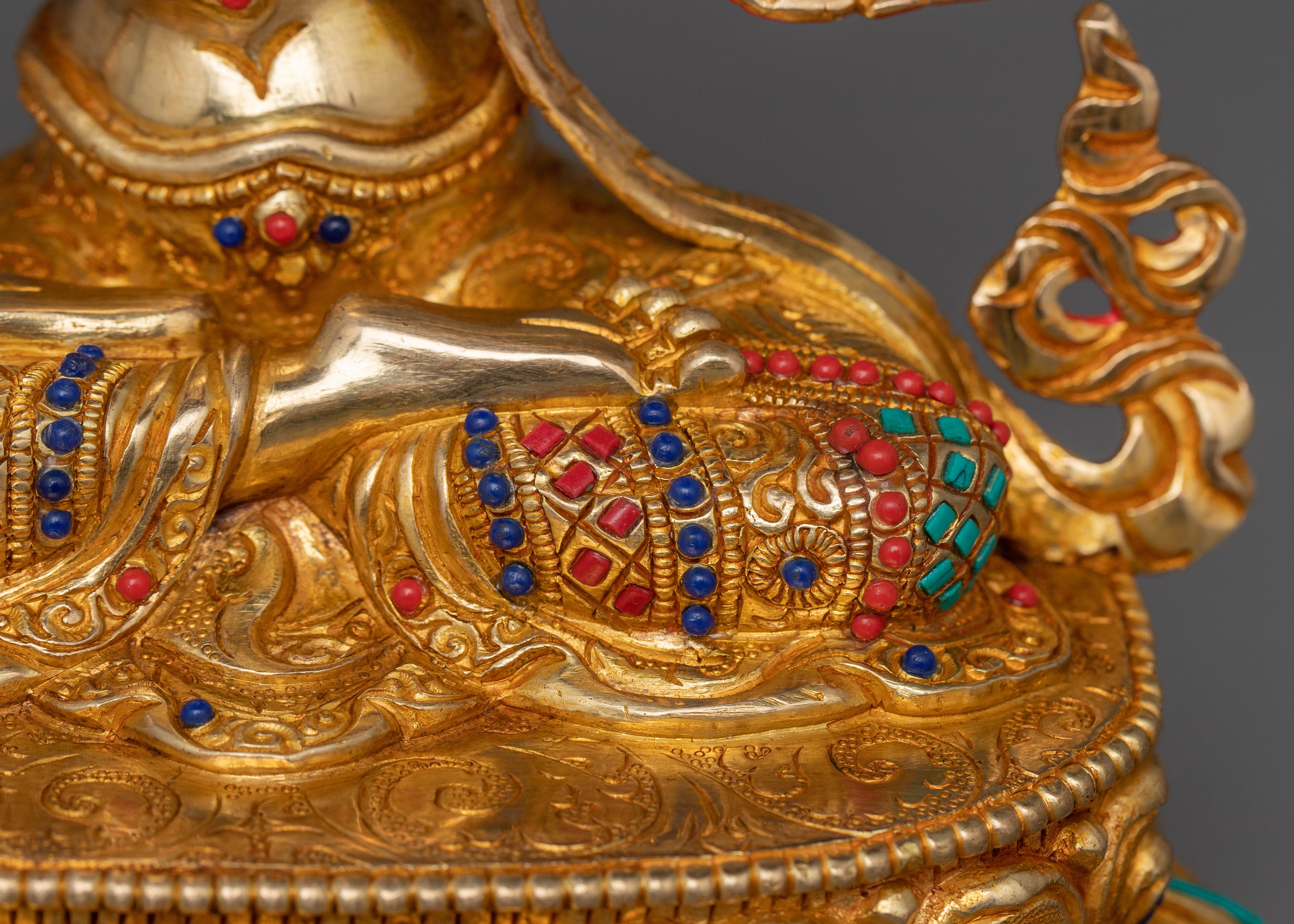 Sculpture of Manjushri Deity of wisdom | Holding the Sword of Clarity