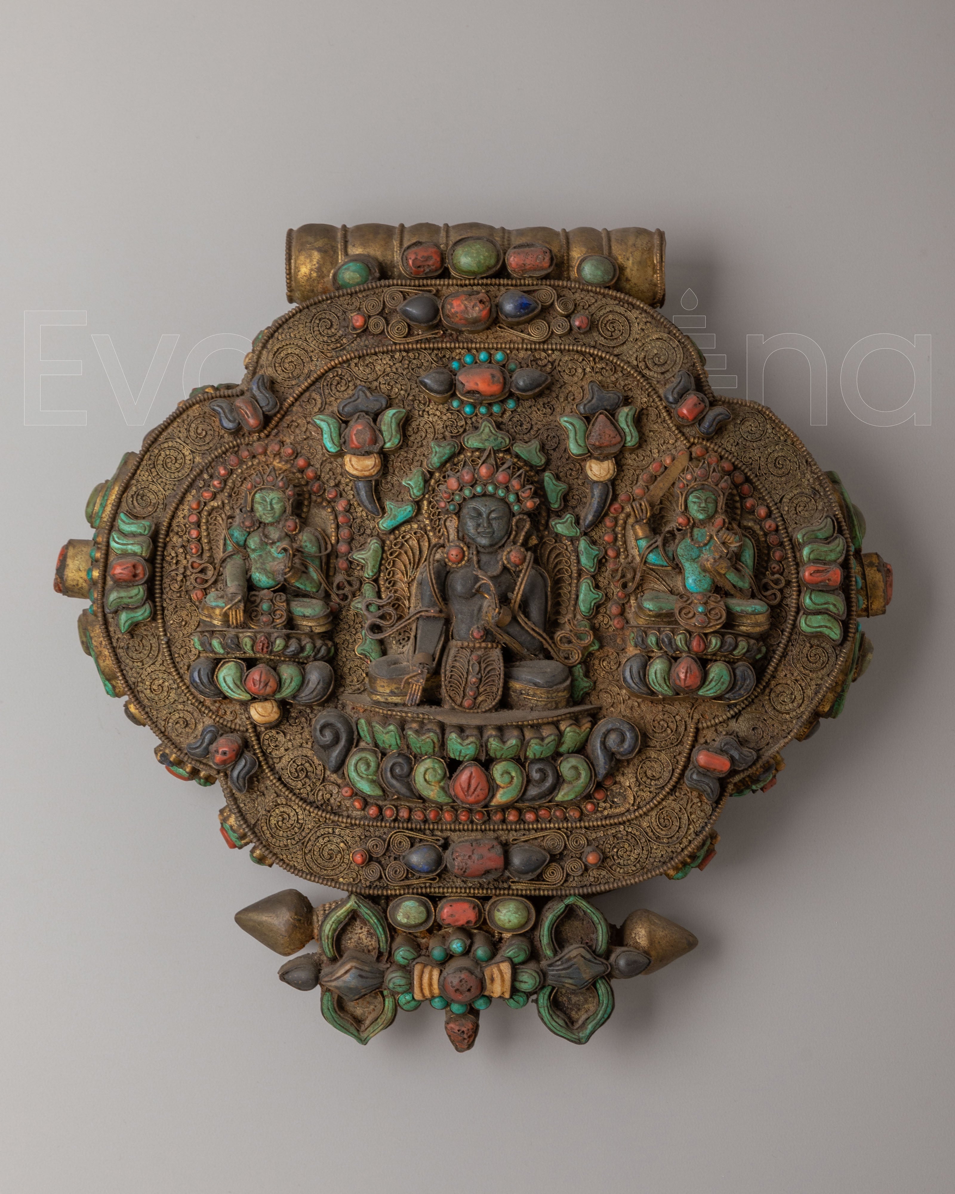 White Tara Ghau Box Locket