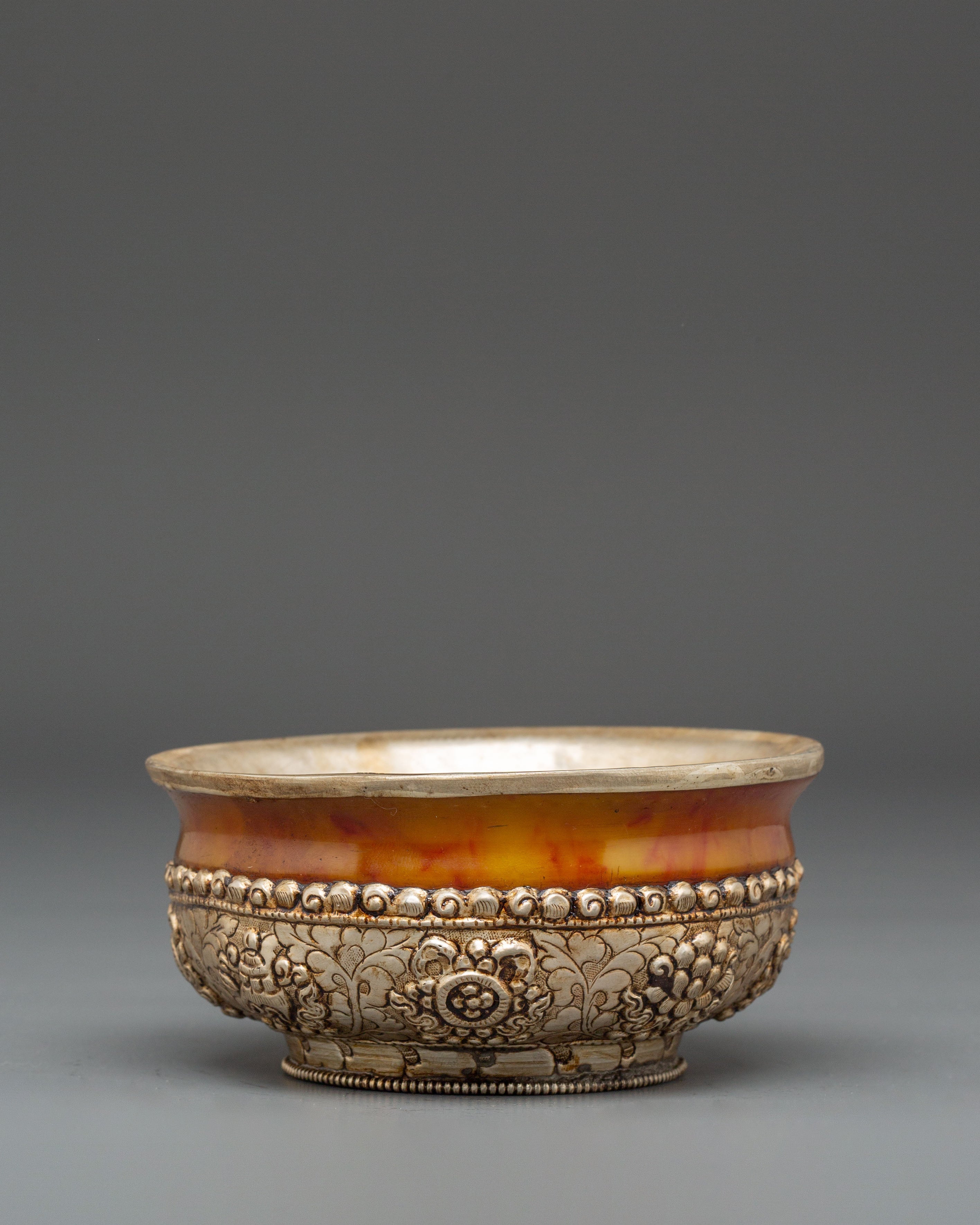 Tibetan Buddhist Offering Bowl | Meditation and Altar Decor