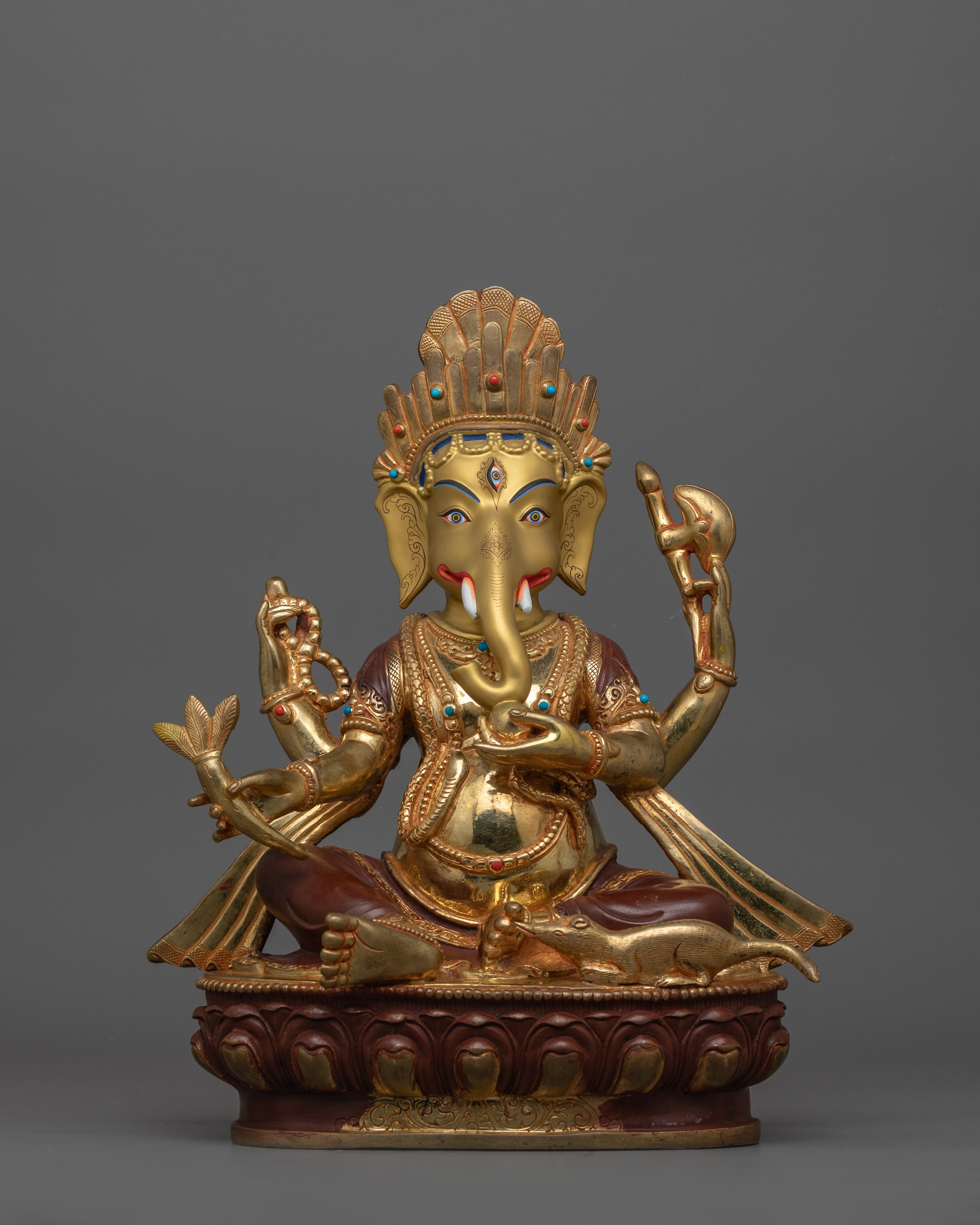 24K Gold Gilded Ganesh