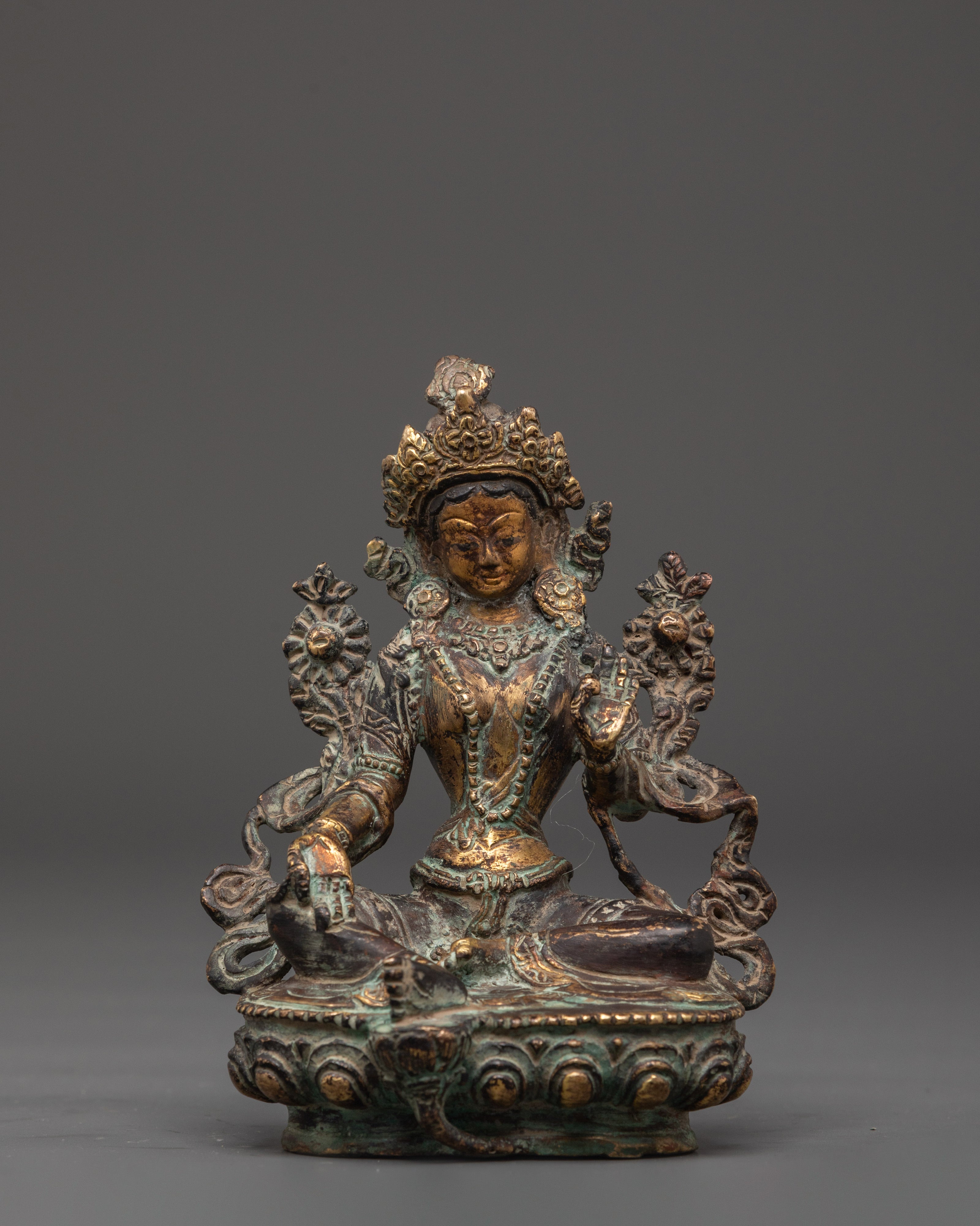Handmade Green Tara Figurine