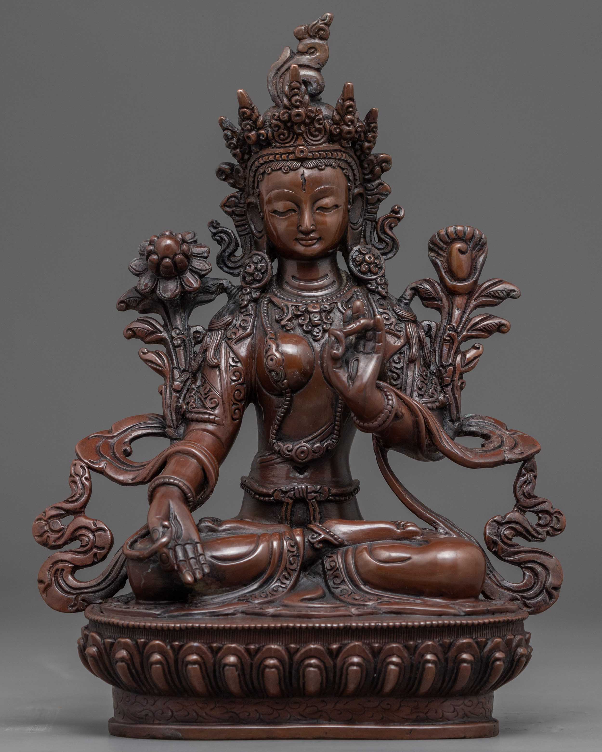 White Tara 9 Inches Tall Statue