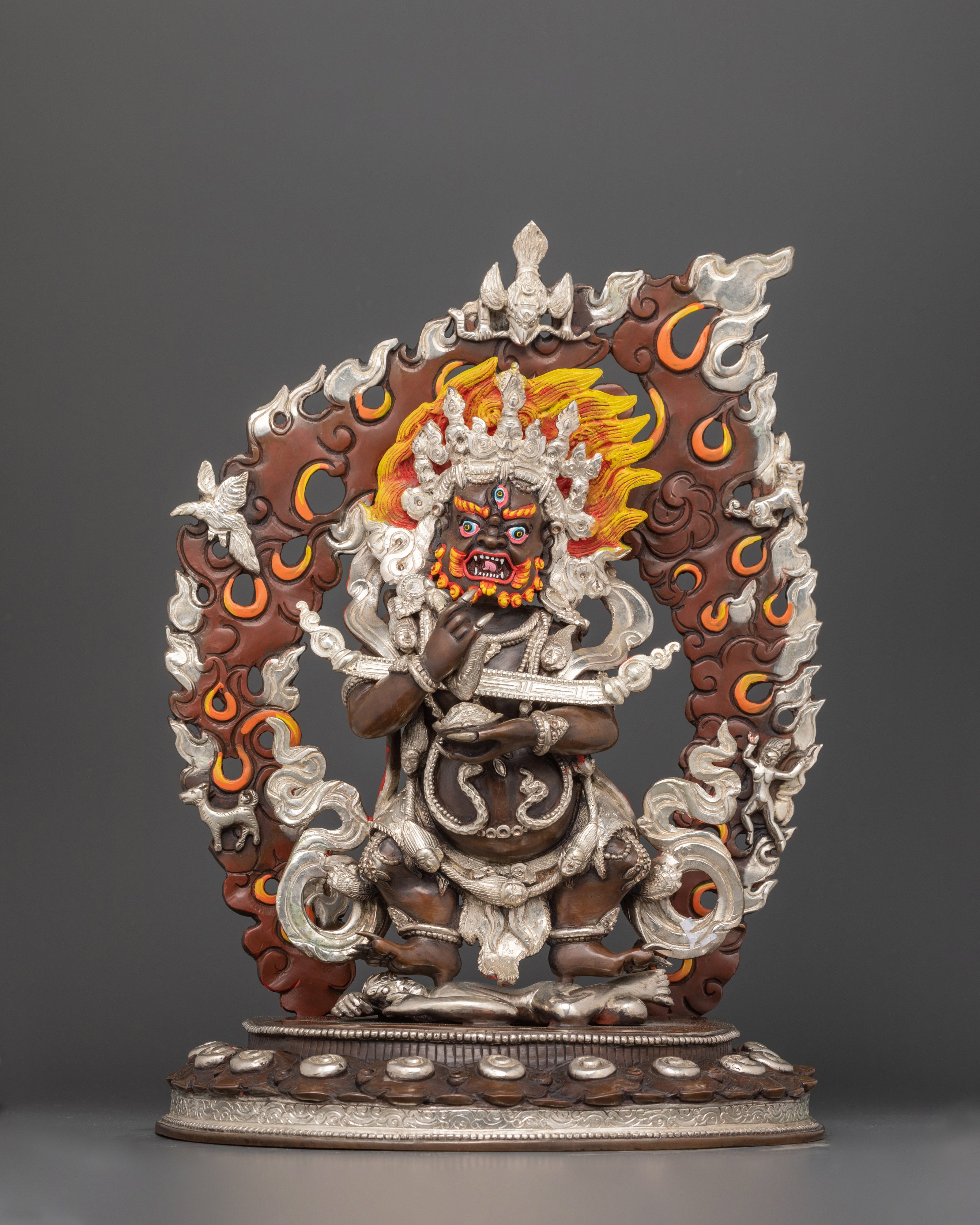 sakya-mahakala-silver-plated-oxidized-copper