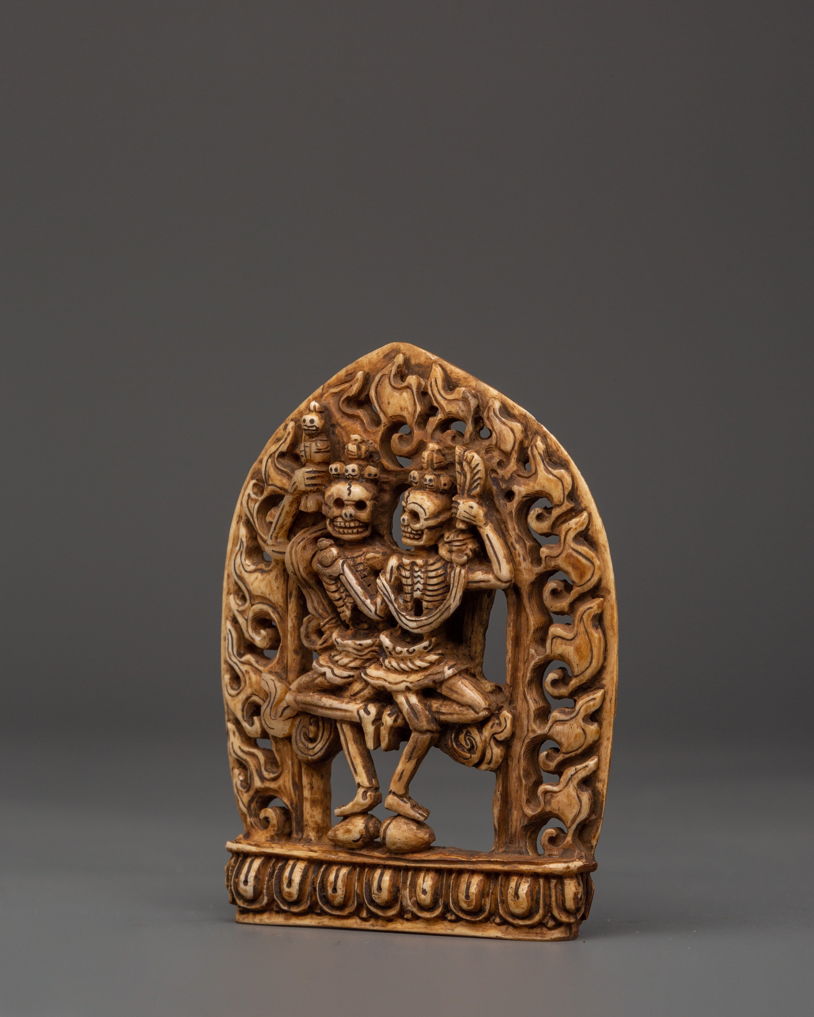 Tibetan Skeleton Deity Chitipati Statue | Symbol of Impermanence