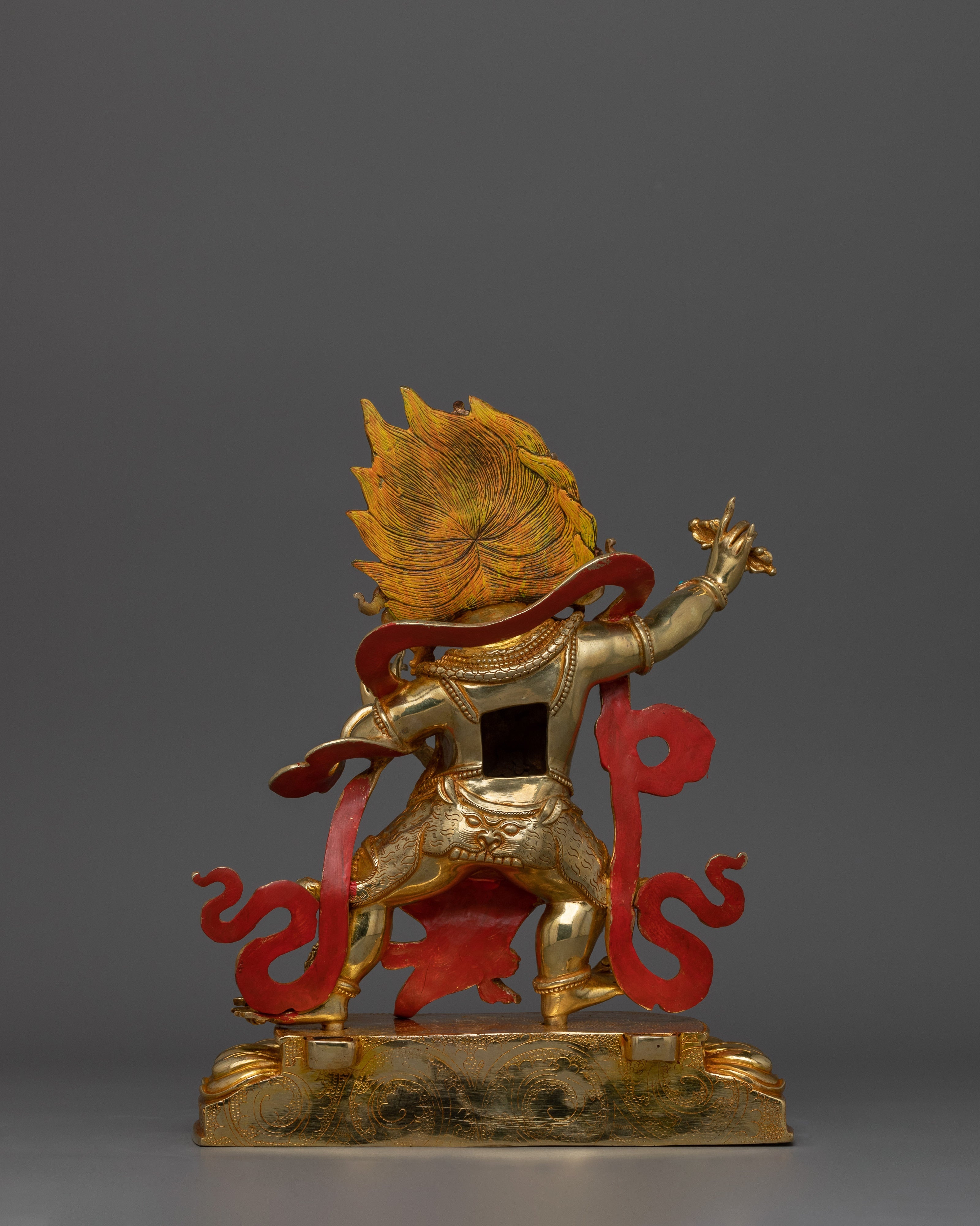 Handcrafted Tibetan Statue of Vajrapani | Wrathful Form