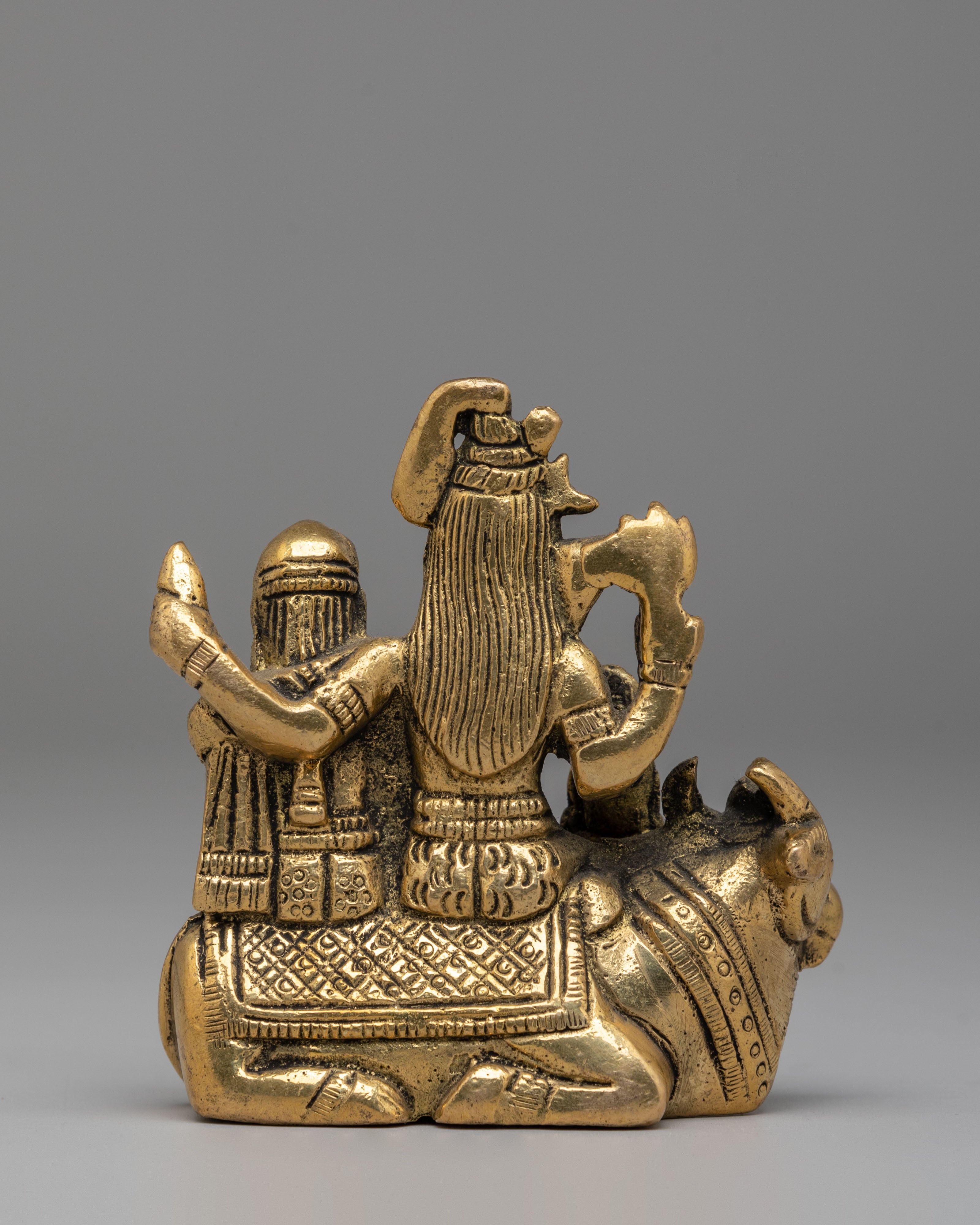 Sacred Shiva Family Statue | Divine Hindu Deity Sculpture