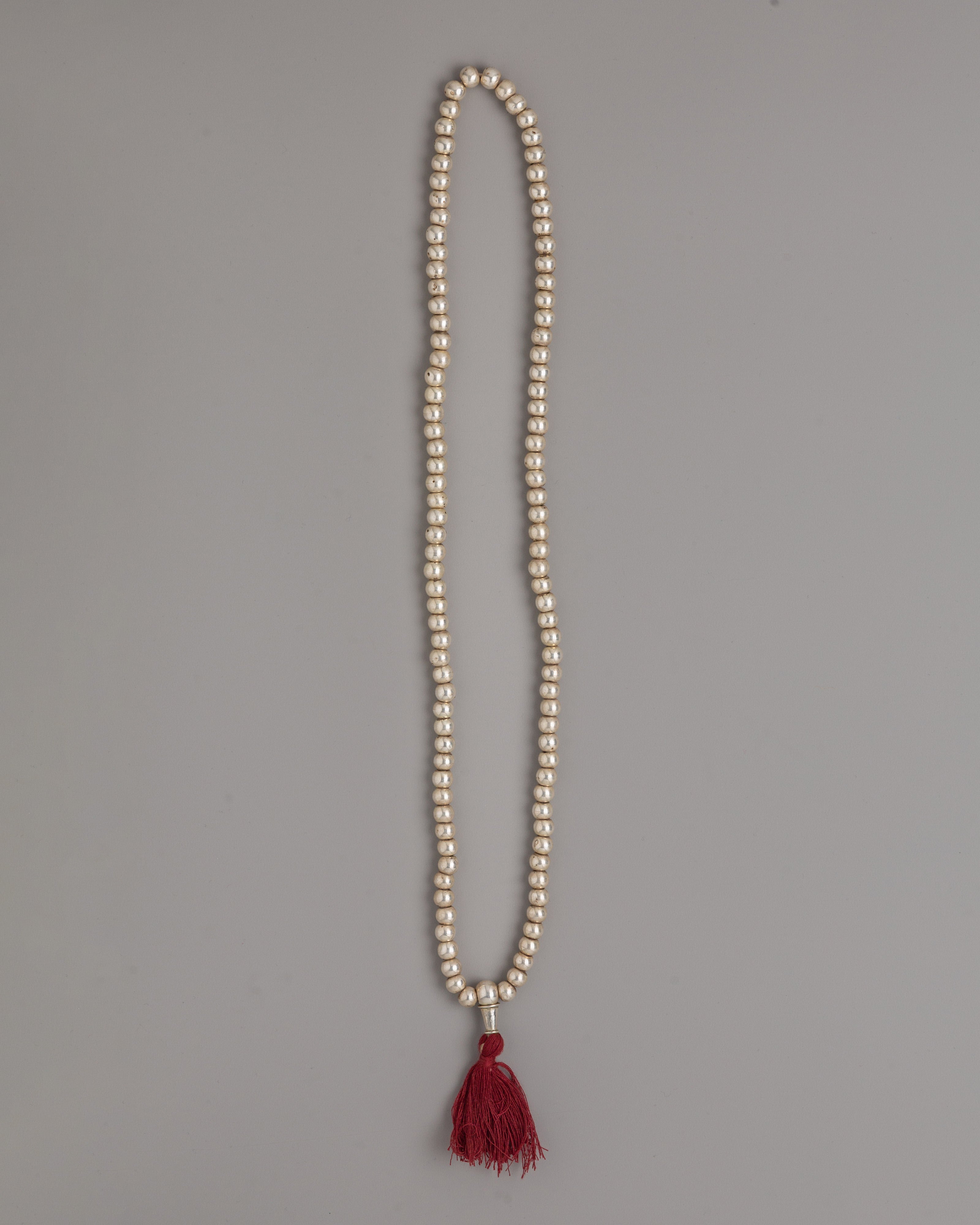 90% Silver Prayer Mala Beads