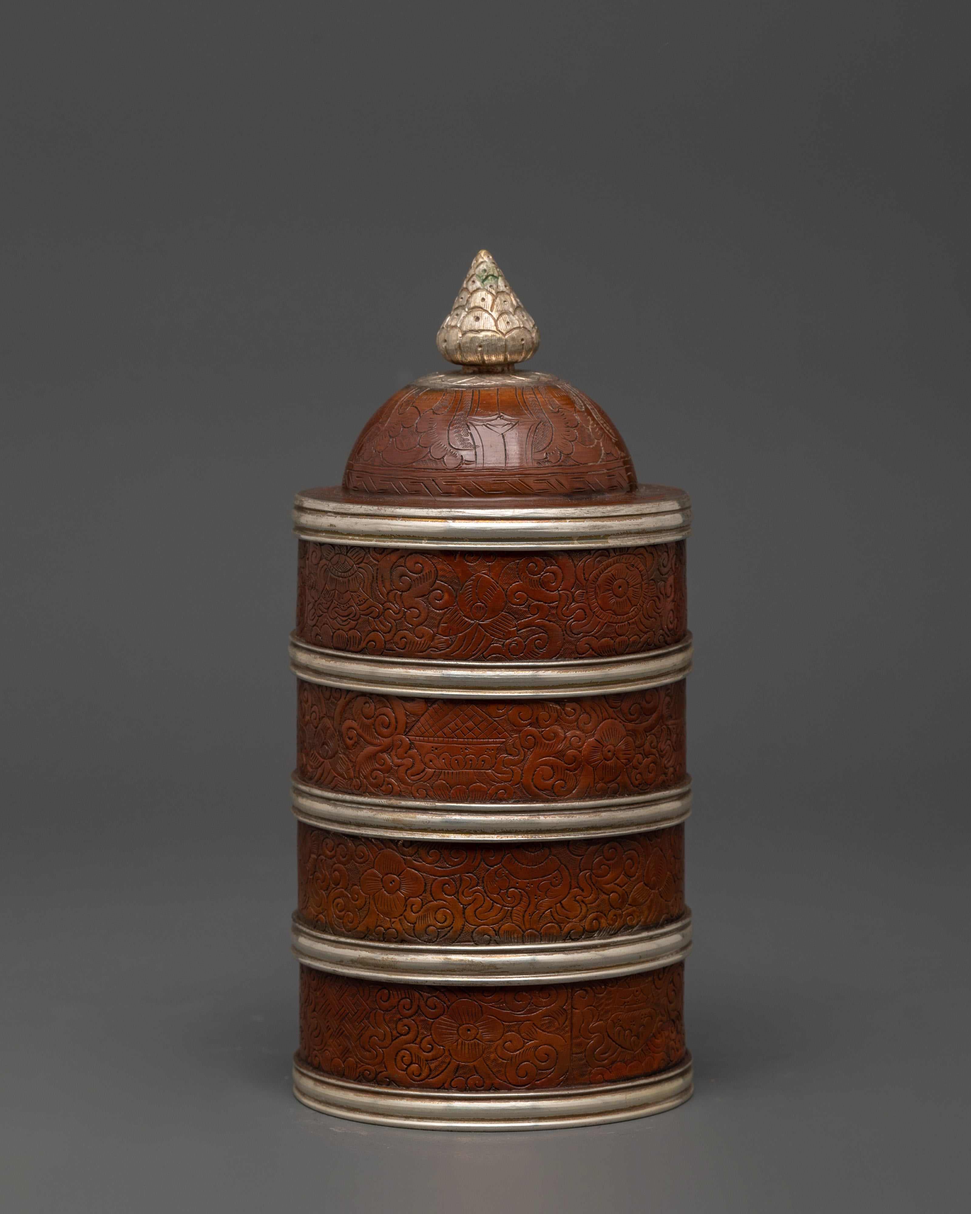Handcrafted Tibetan Oxidized Copper Rice Pot