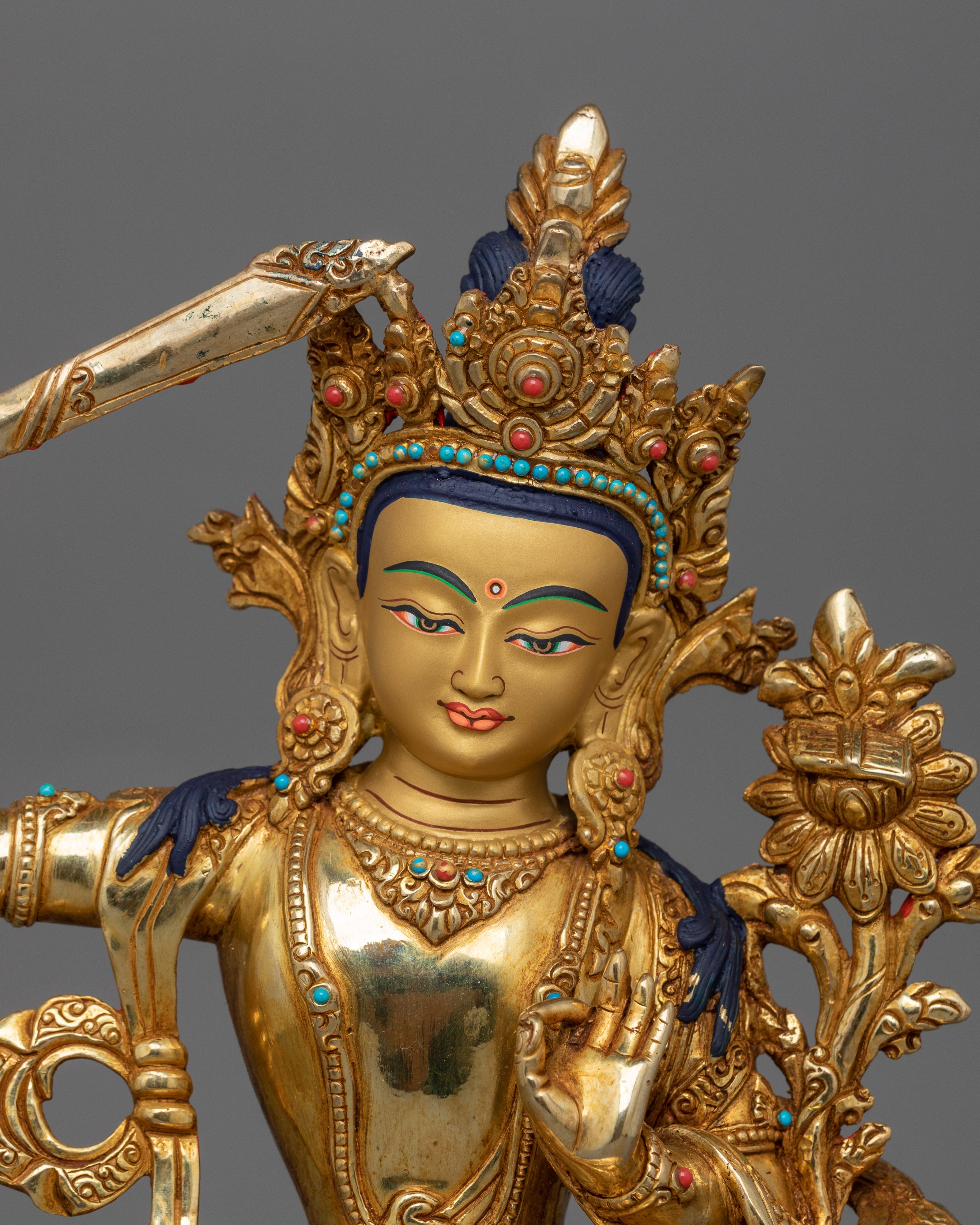 Himalayan Statue of Manjushri | The Sword of Wisdom