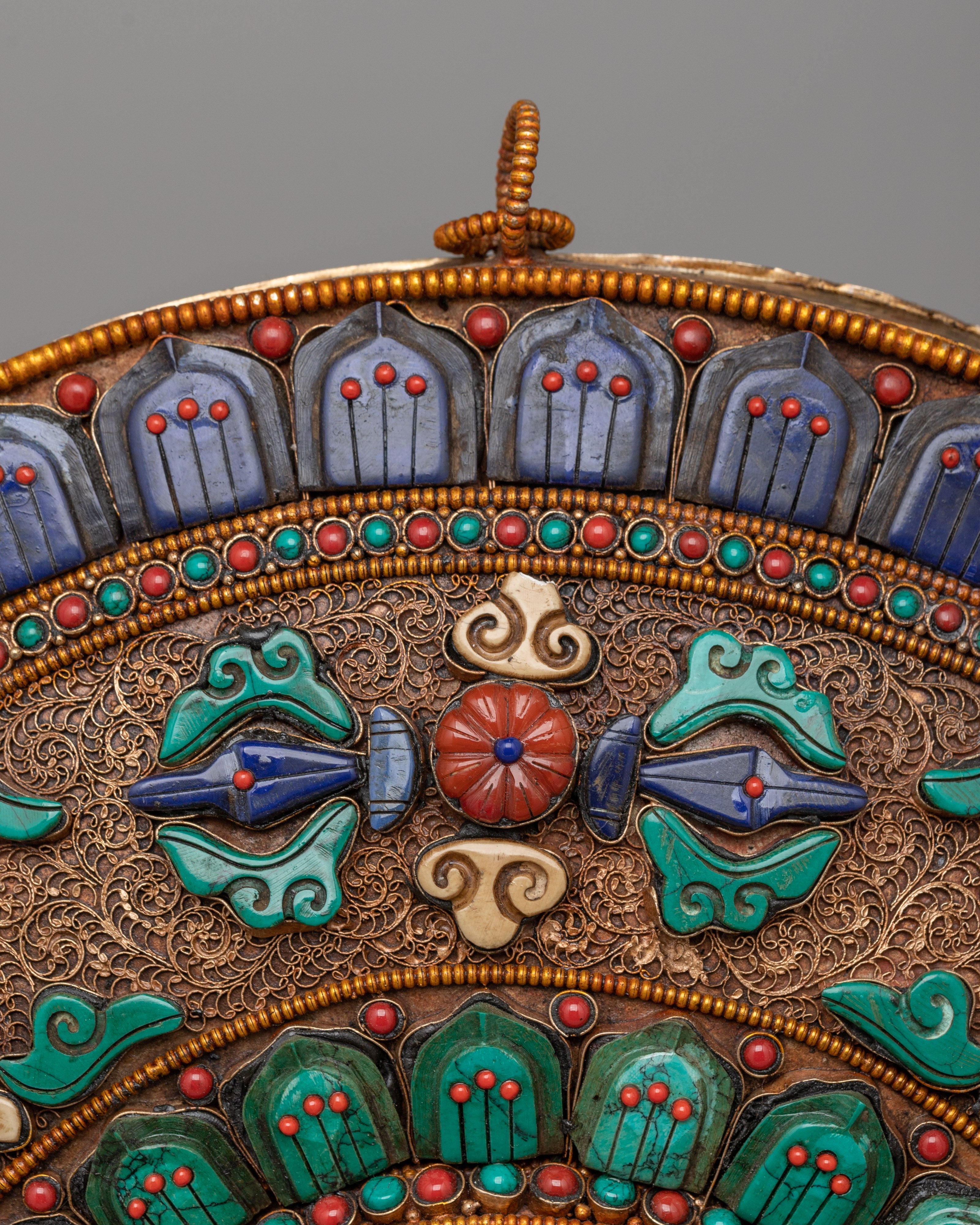 Vishwa Vajra Copper Mandala Wall Art | A Symbol of Harmony and Spirituality