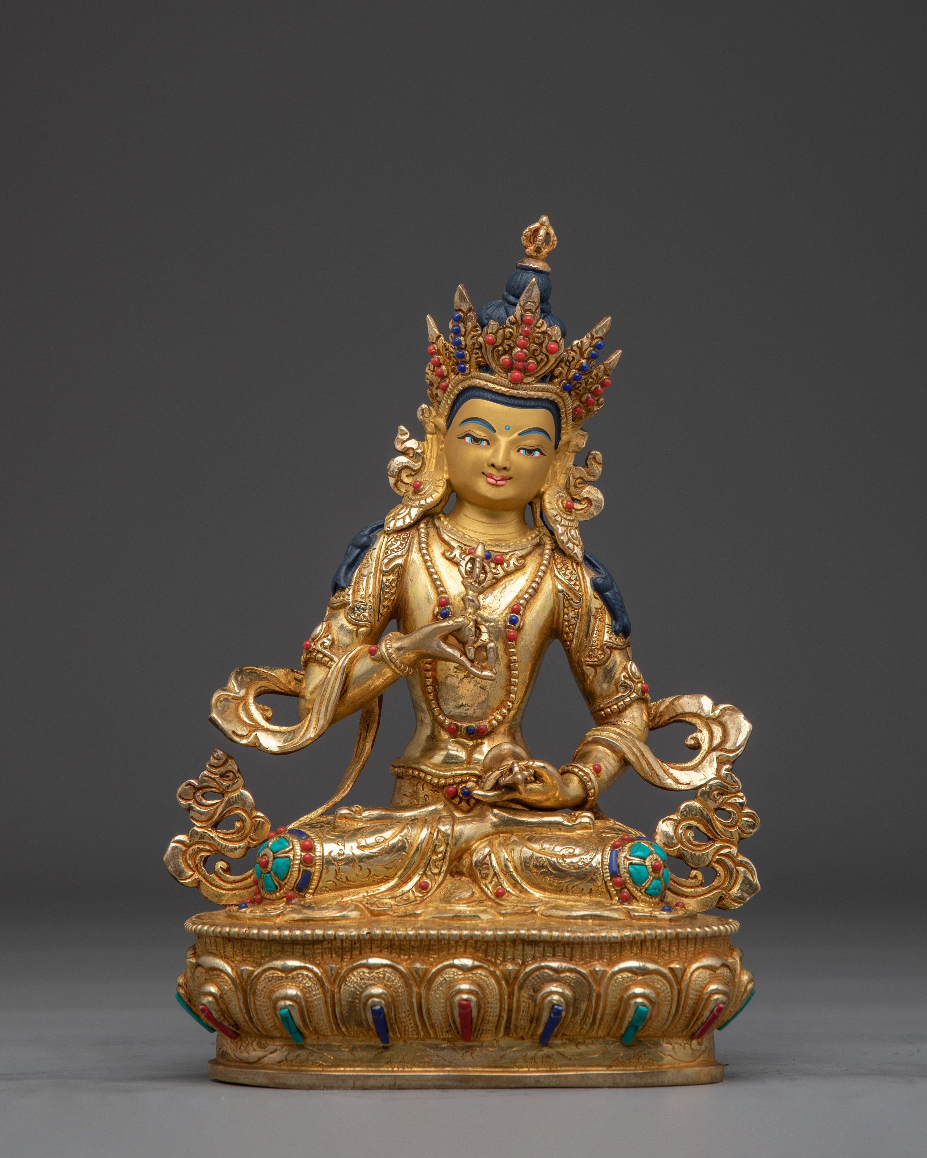 Handcrafted Golden Statue of Dorje Sempa