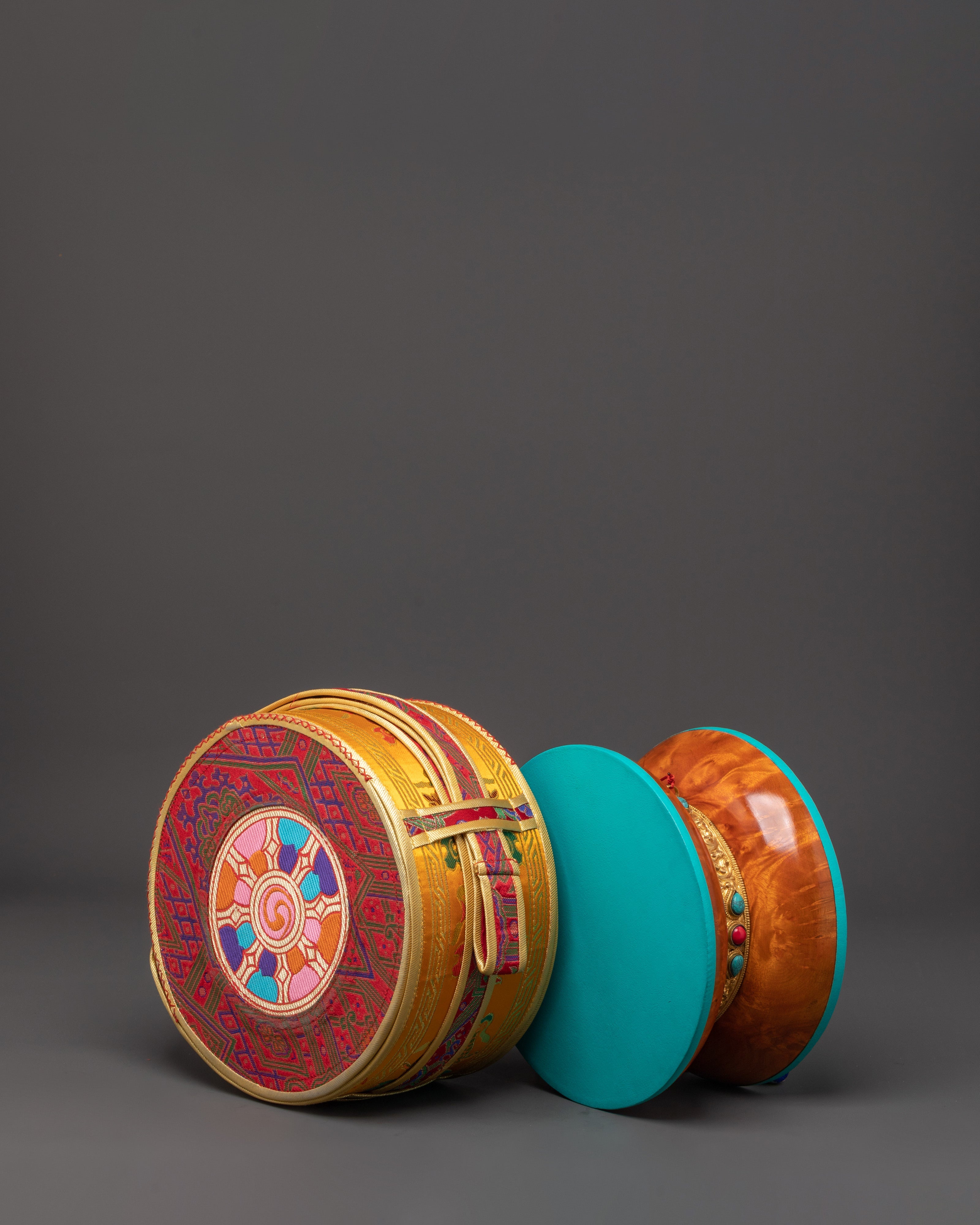 Traditional Tibetan Ritual Damaru | Handcrafted Damaru for Puja & Meditation