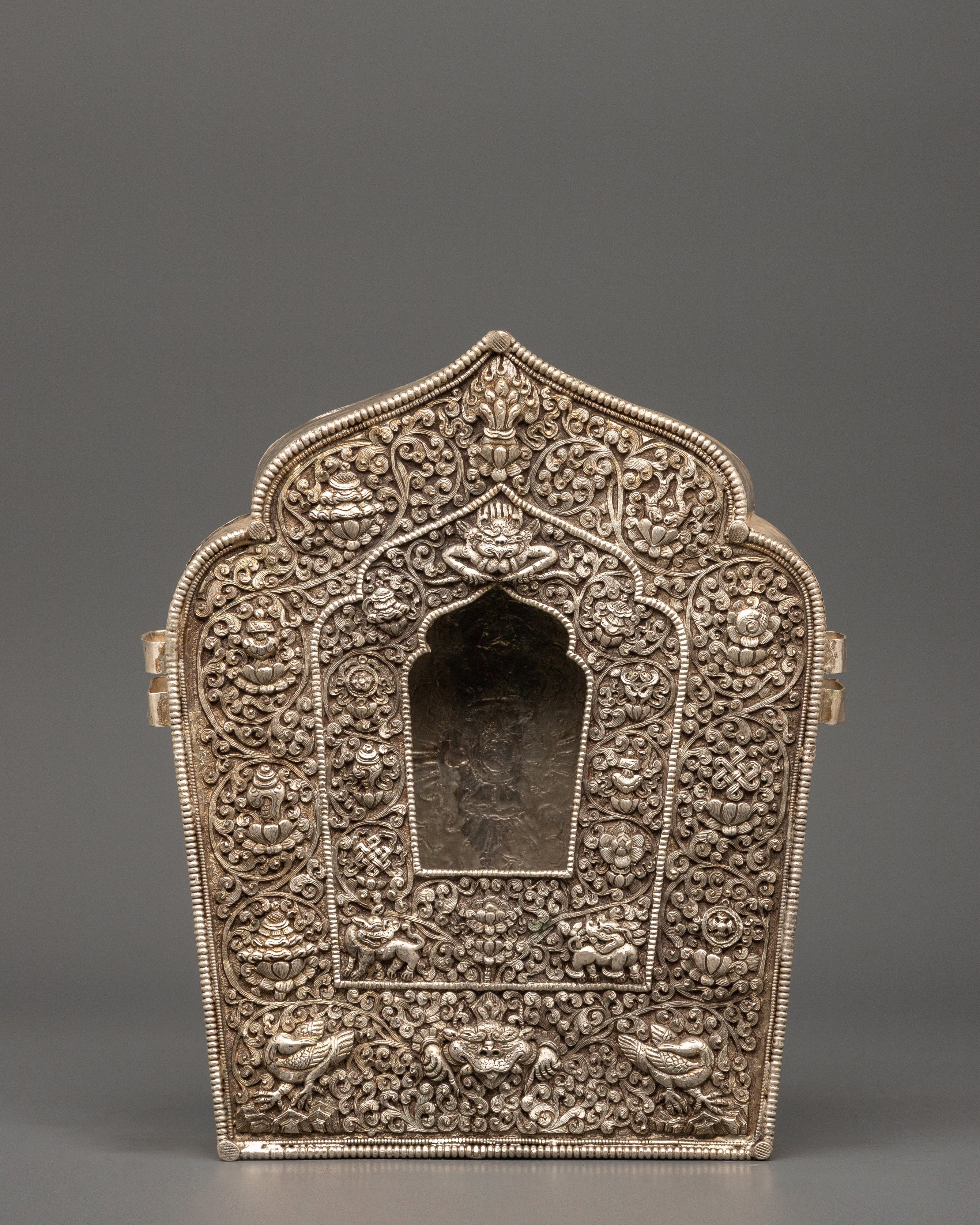 Silver Tibetan Ghau Box