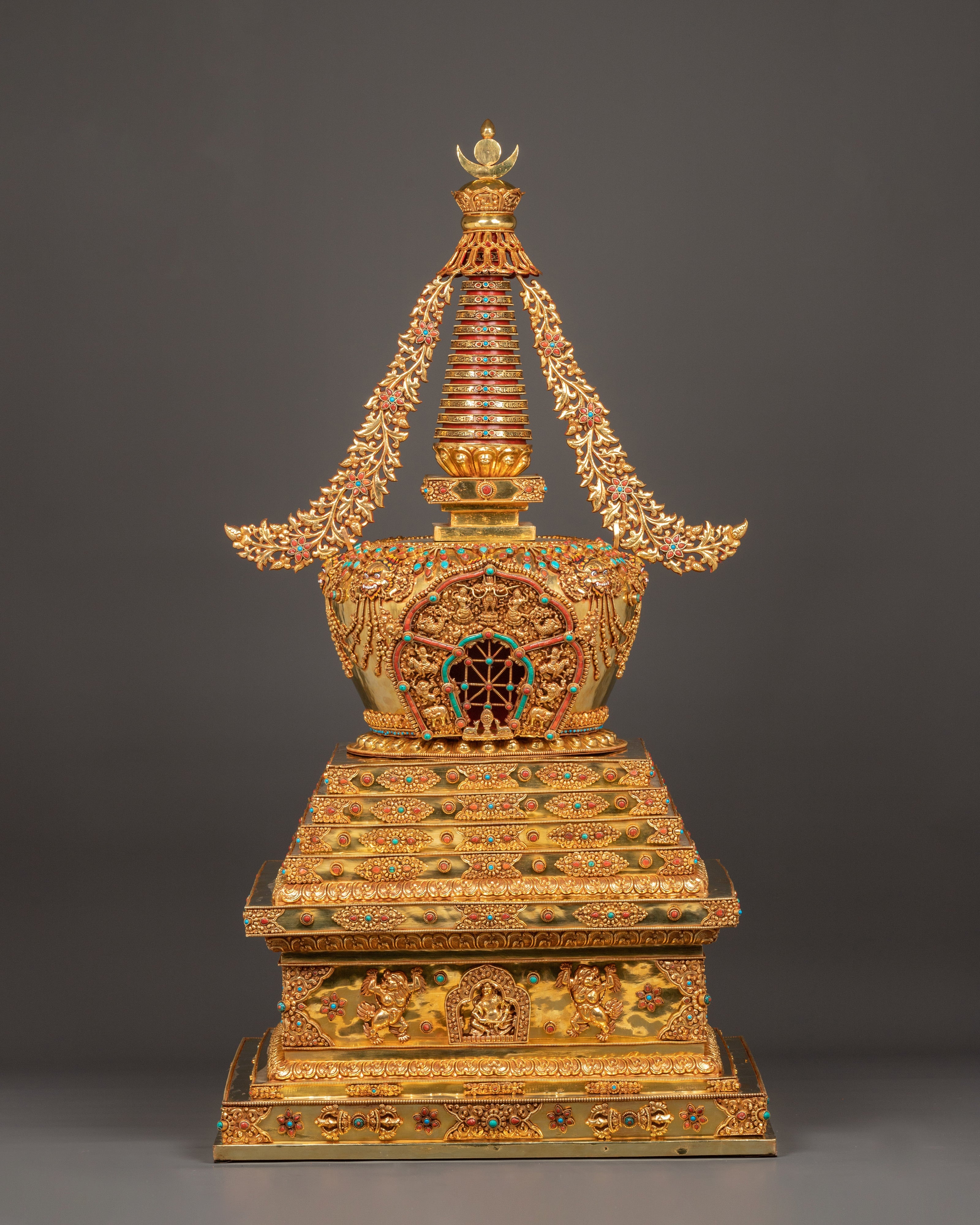 handcrafted-gold-plated-tibetan-stupa-for-sacred-spaces
