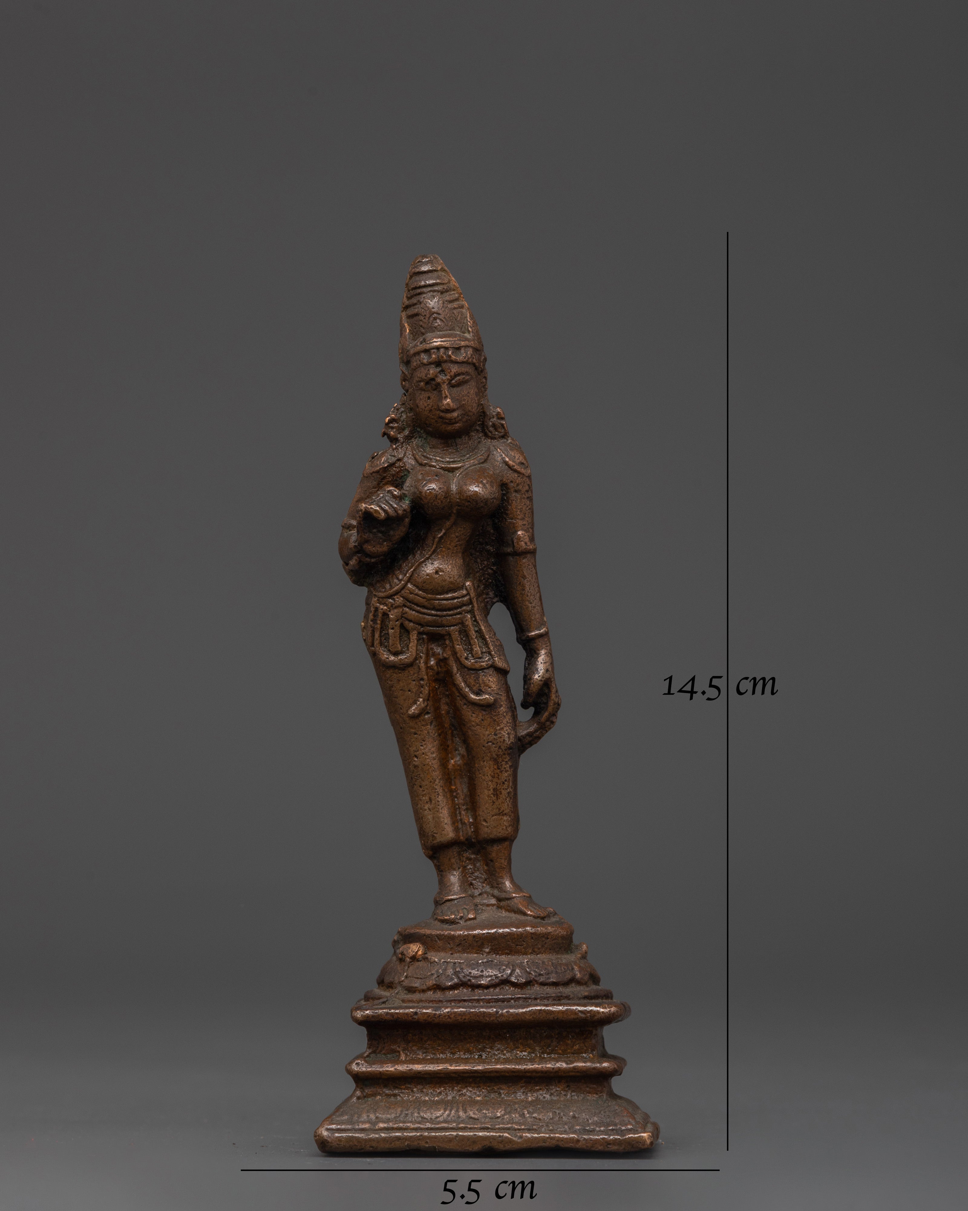 Handmade Standing Tara Statue | Spiritual Sculpture for Healing and Blessings