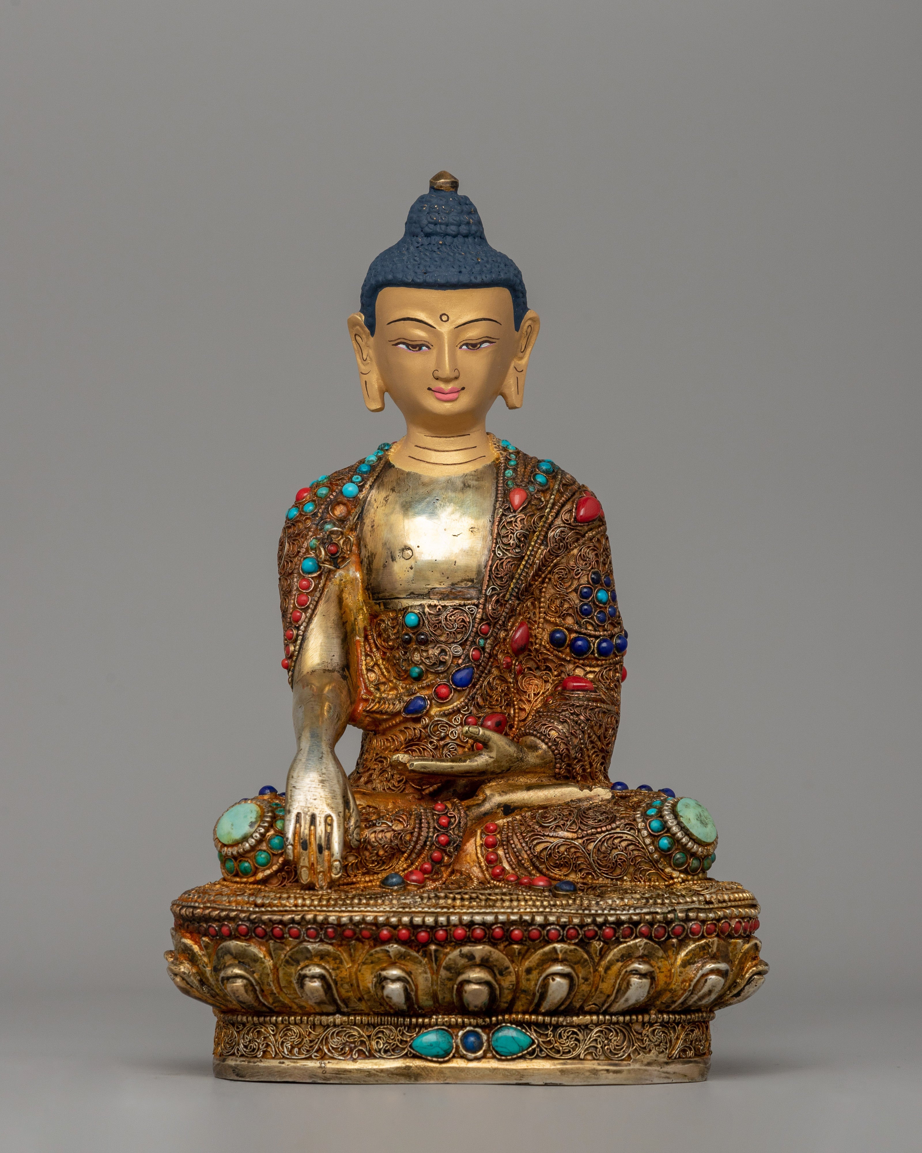 Buddha Shakyamuni Copper Sculpture