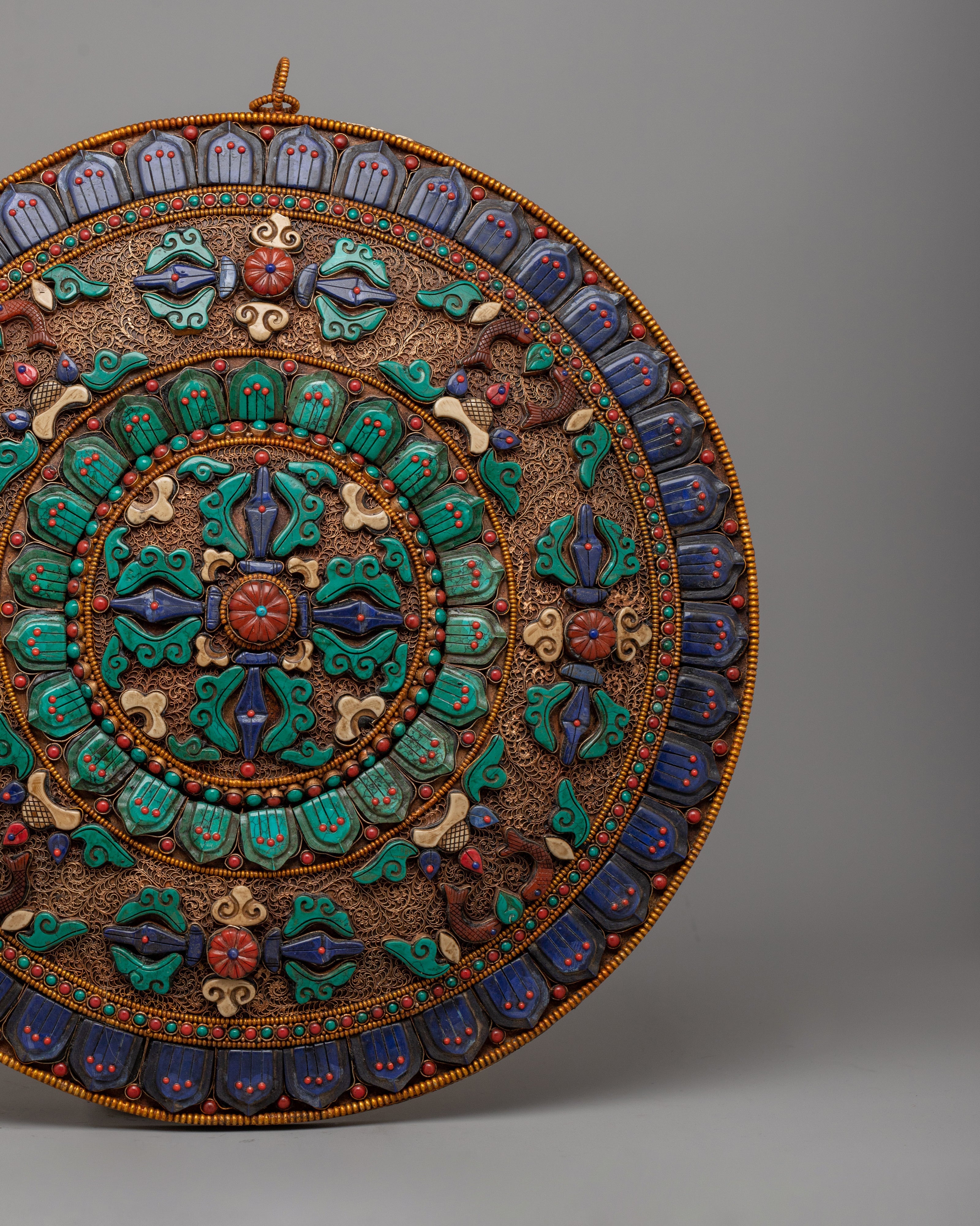 Vishwa Vajra Copper Mandala Wall Art | A Symbol of Harmony and Spirituality