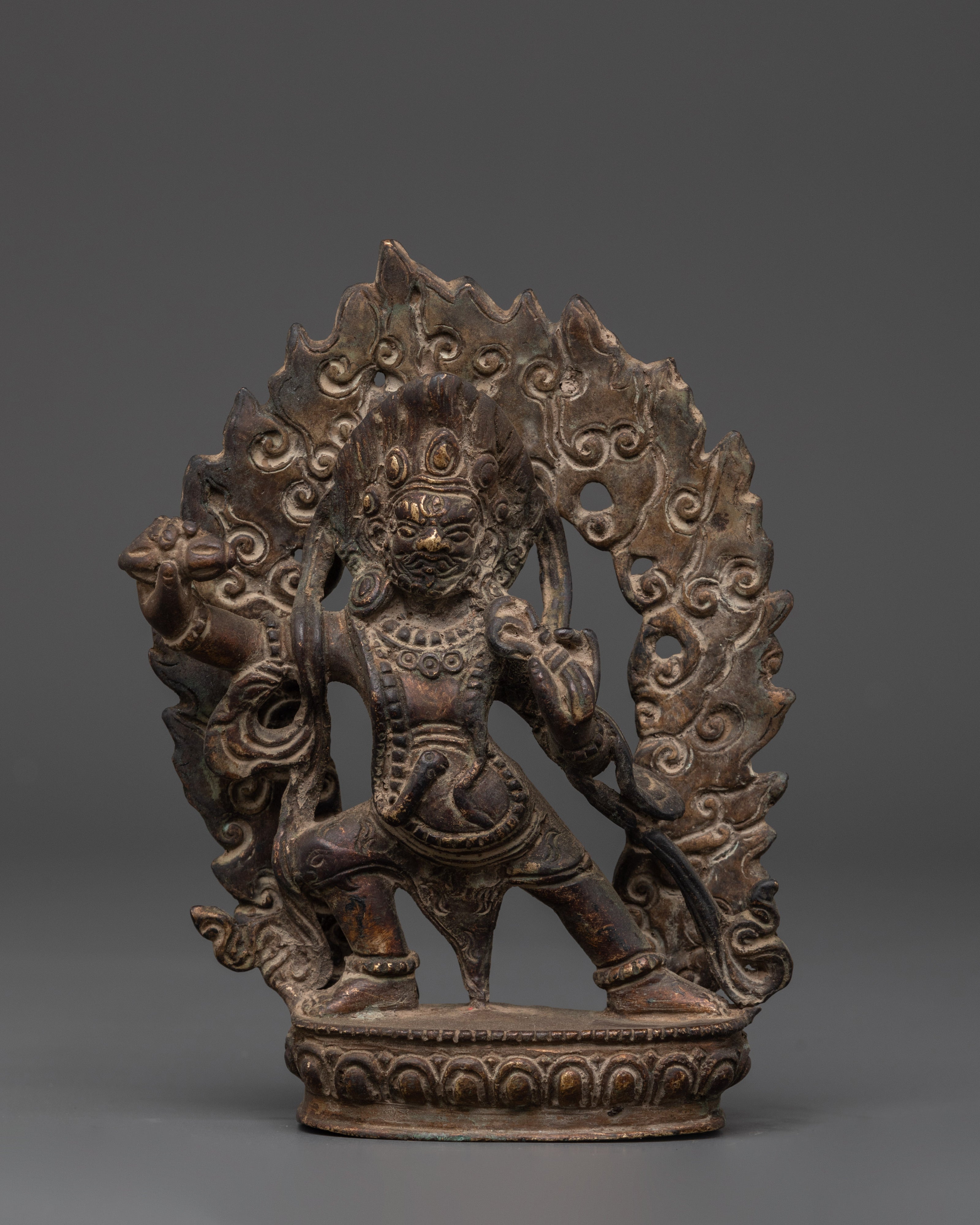 Tibetan Vajrapani Figurine | Protector Deity Statue