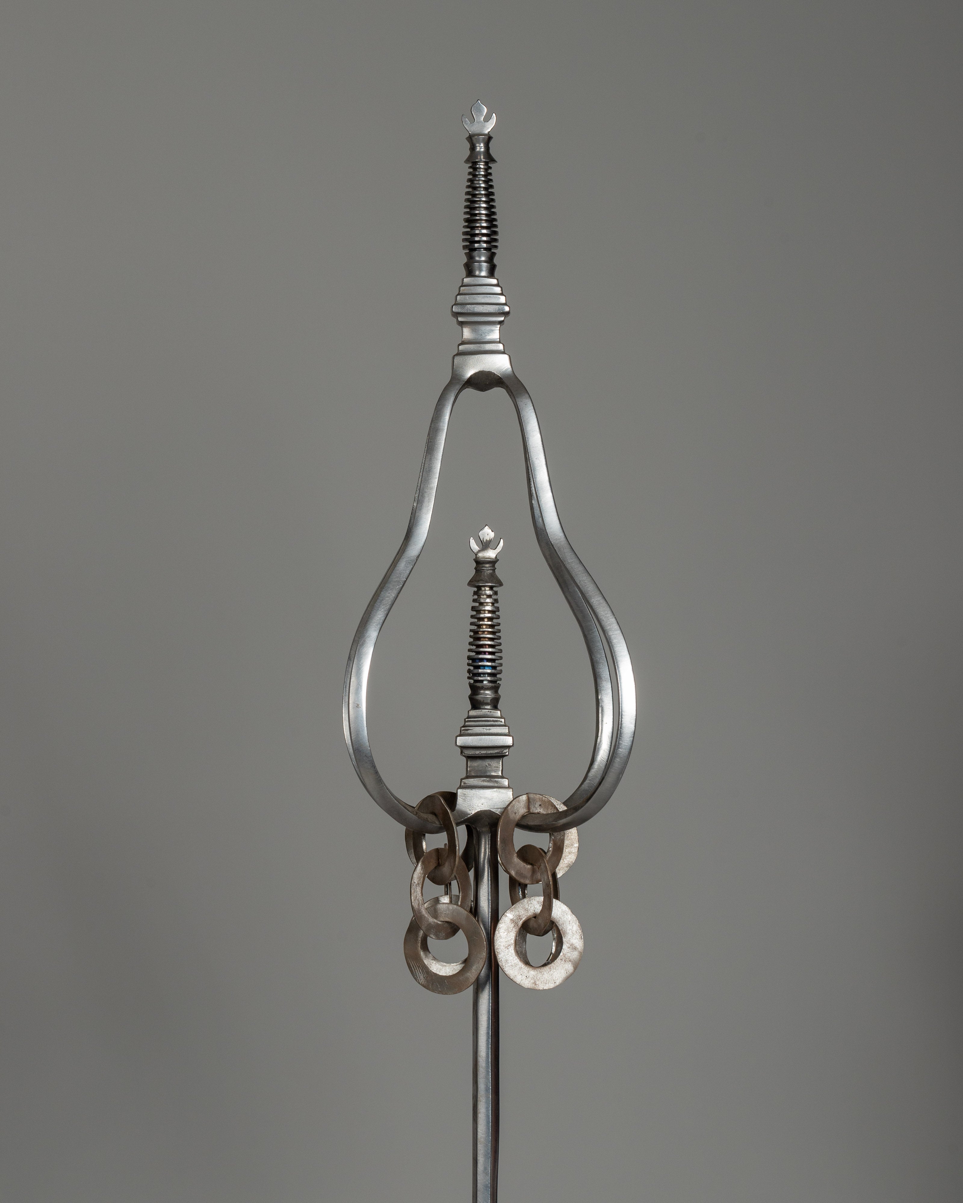 Tibetan Ritual Staff (Monk's Staff) | Sacred Spiritual Artifact