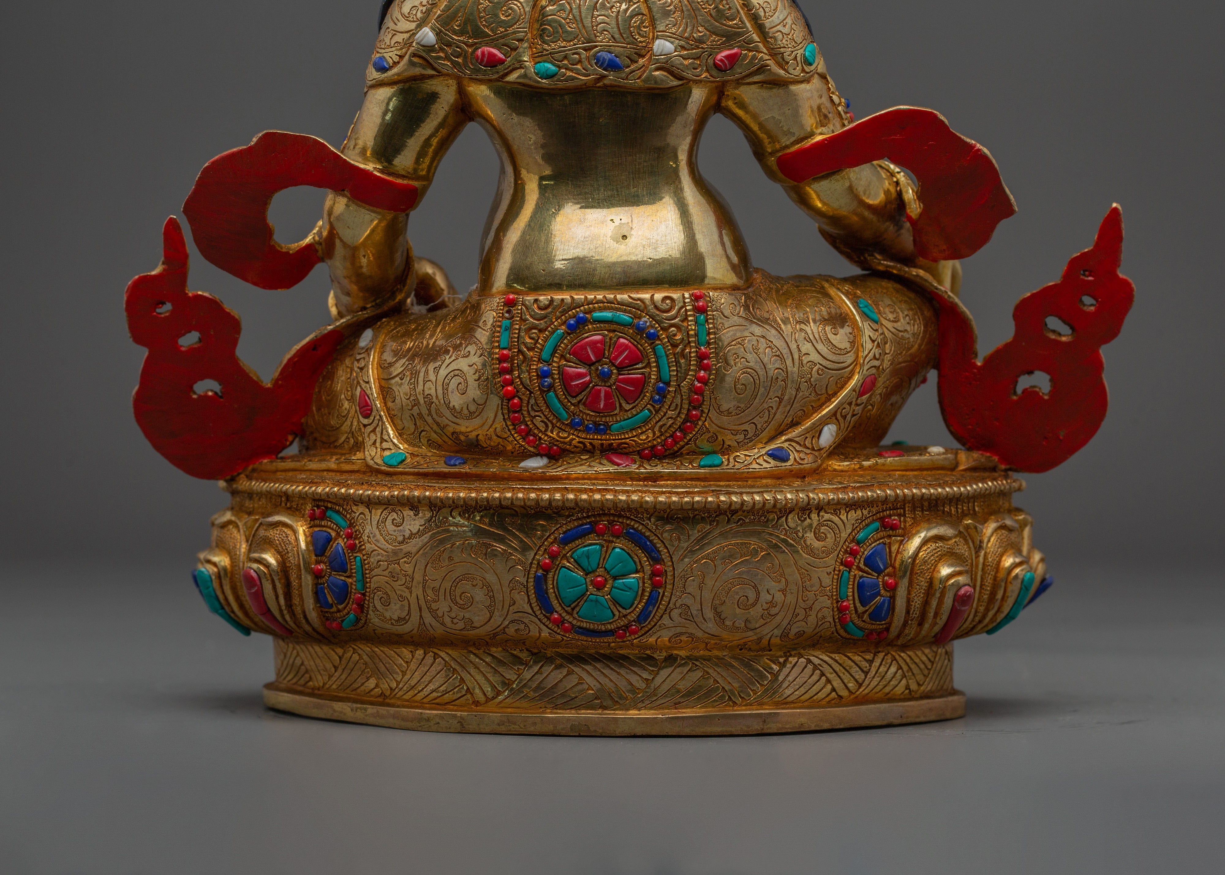 Dzambhala statue in 24K gold-gilded | Symbol of Prosperity and Protection