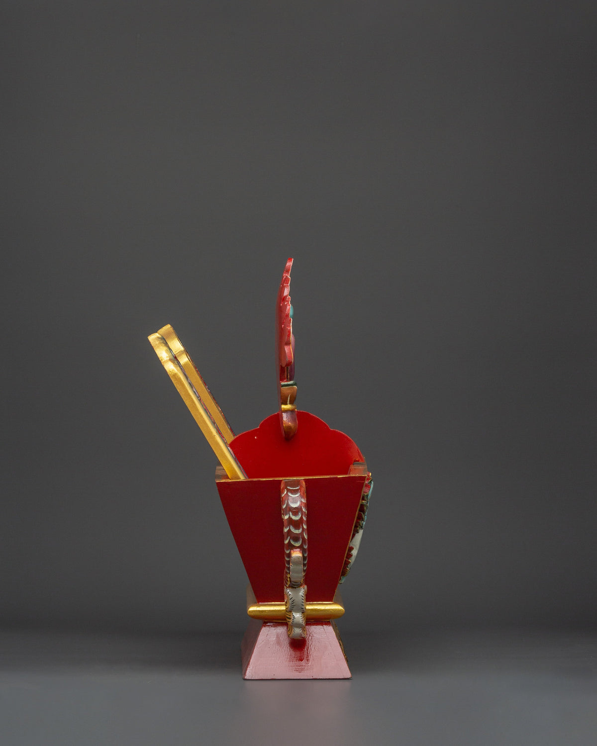 Handcrafted Tibetan Folk Art Box | With Vibrant Acrylic Colors