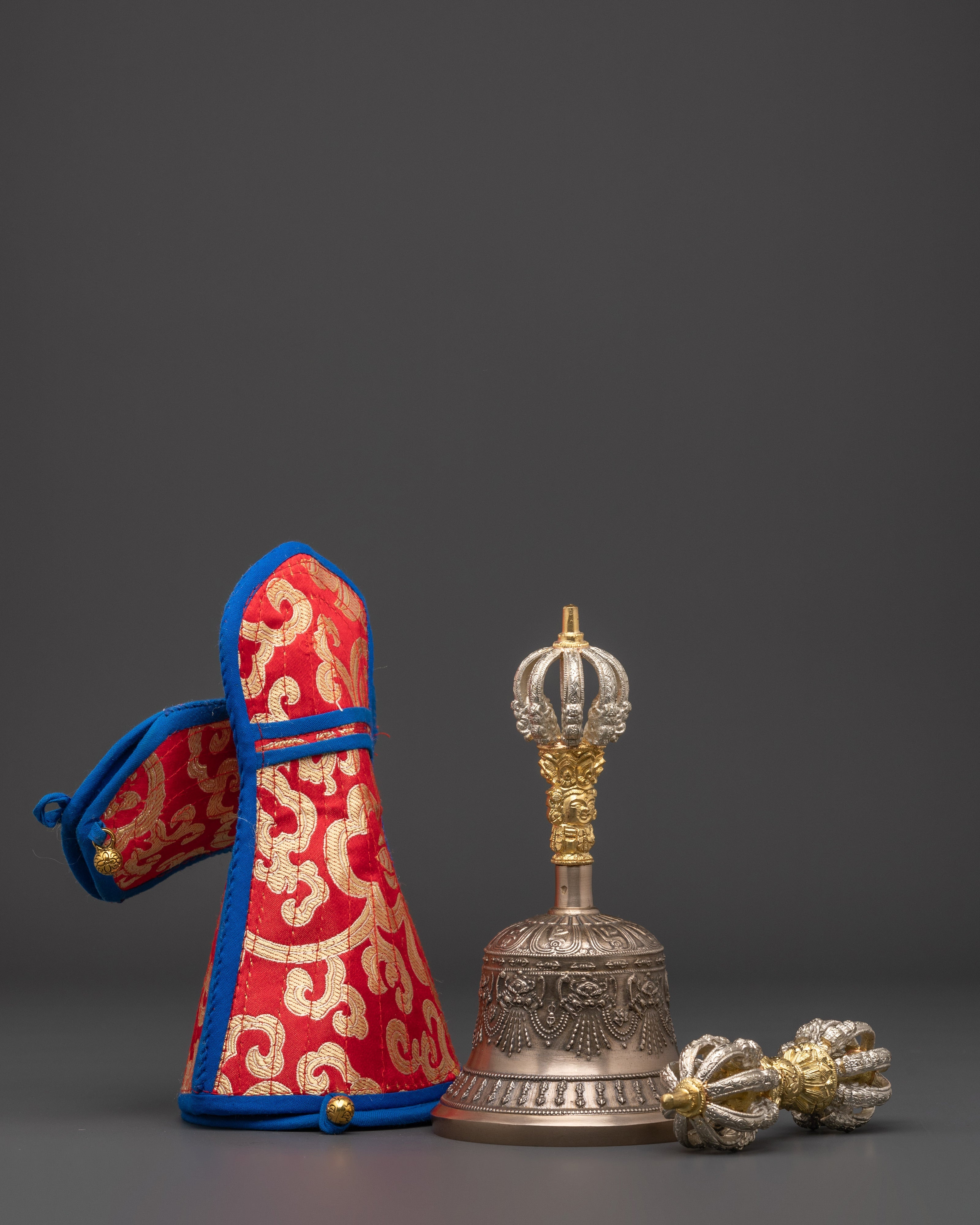Handmade Tibetan Bell and Vajra Set