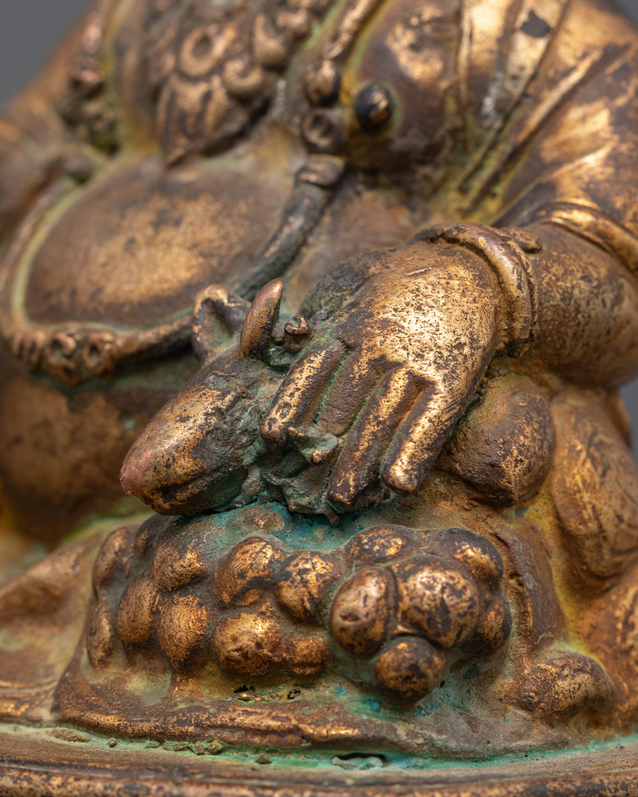 Copper Statue of Dzambhala | Statue for Prosperity and Blessings