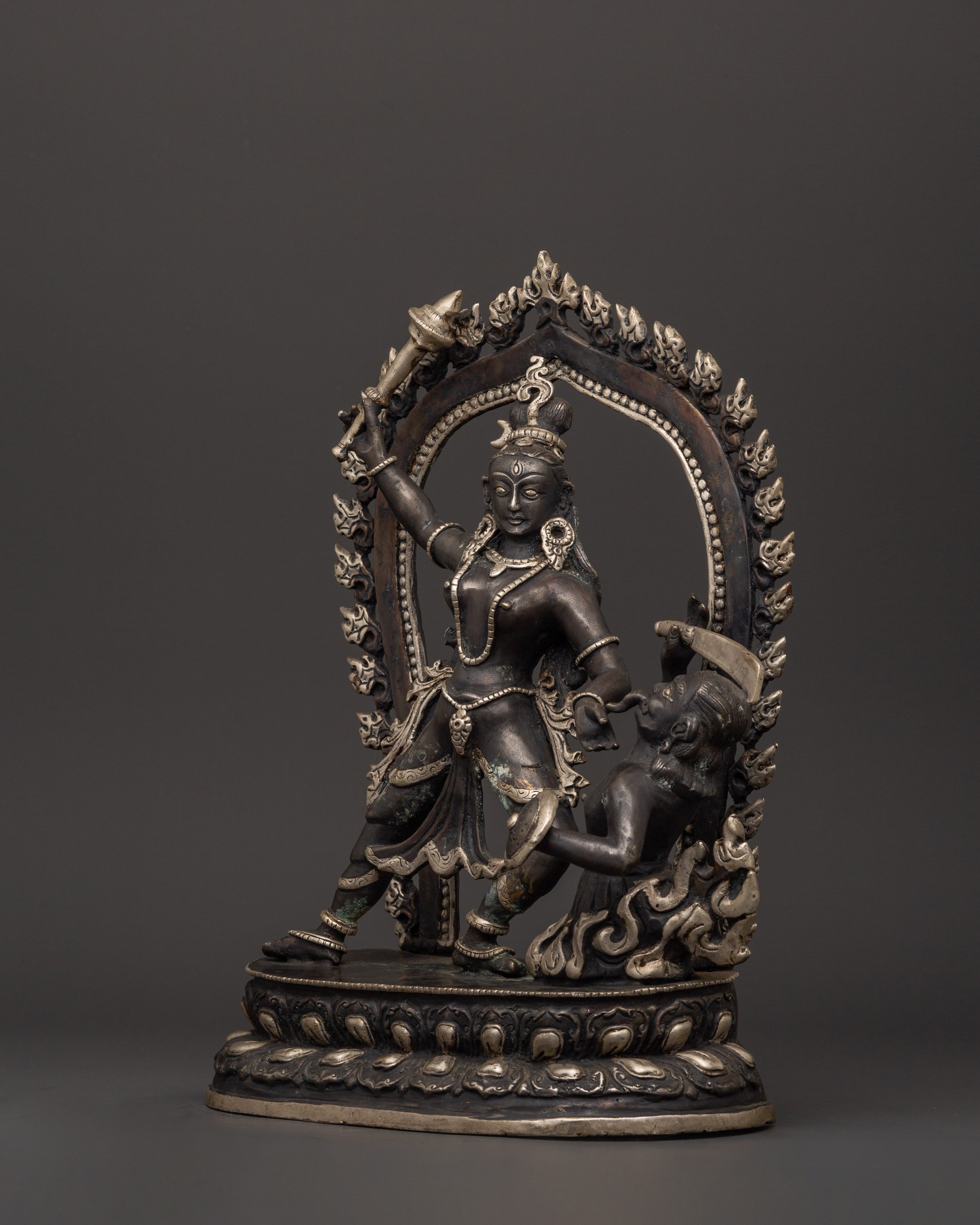 Baglamukhi Devi Statue | Wrathful Hindu Goddess