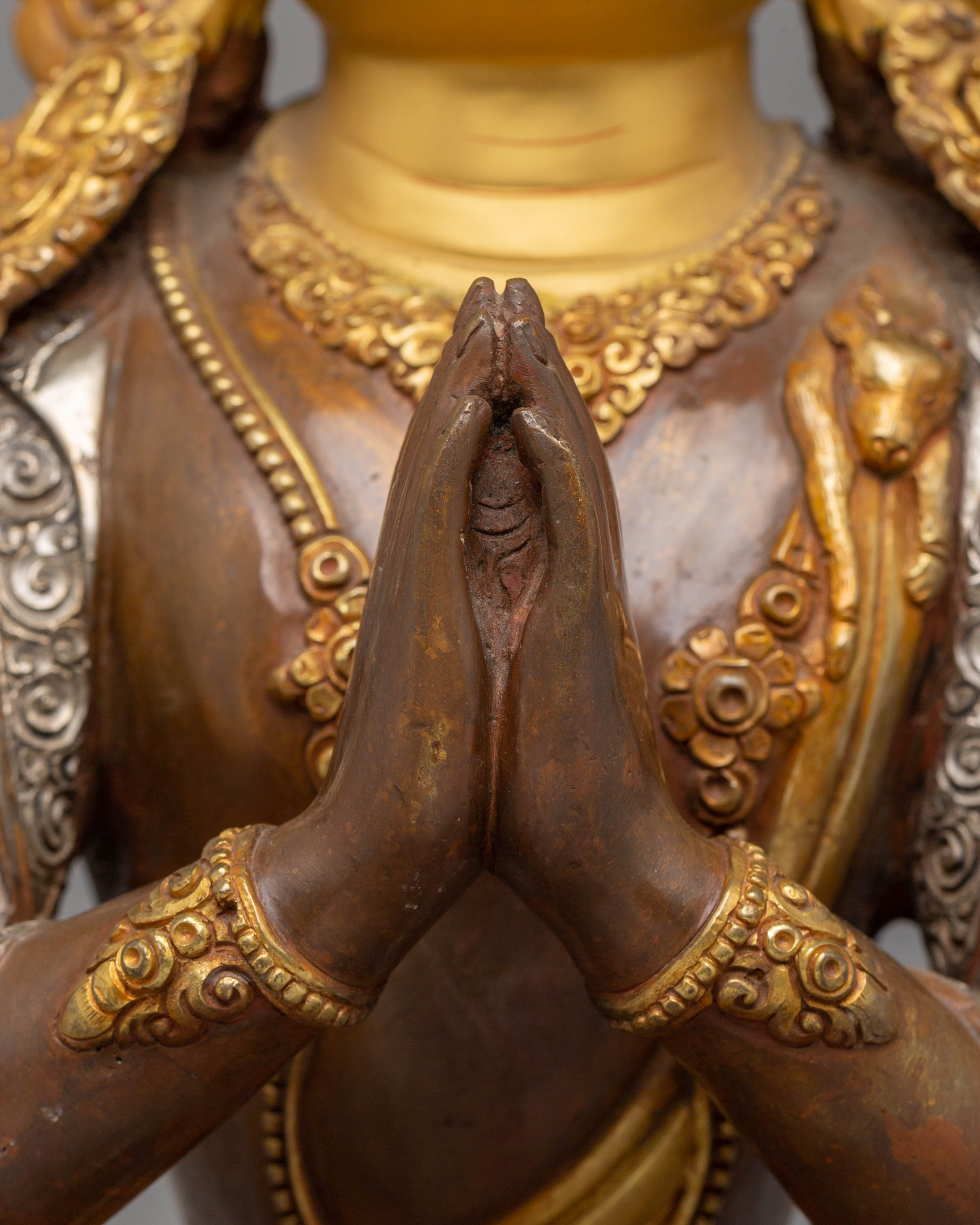 Handcrafted Buddhist Chenrezig Statue | Tibetan Buddhist Deity