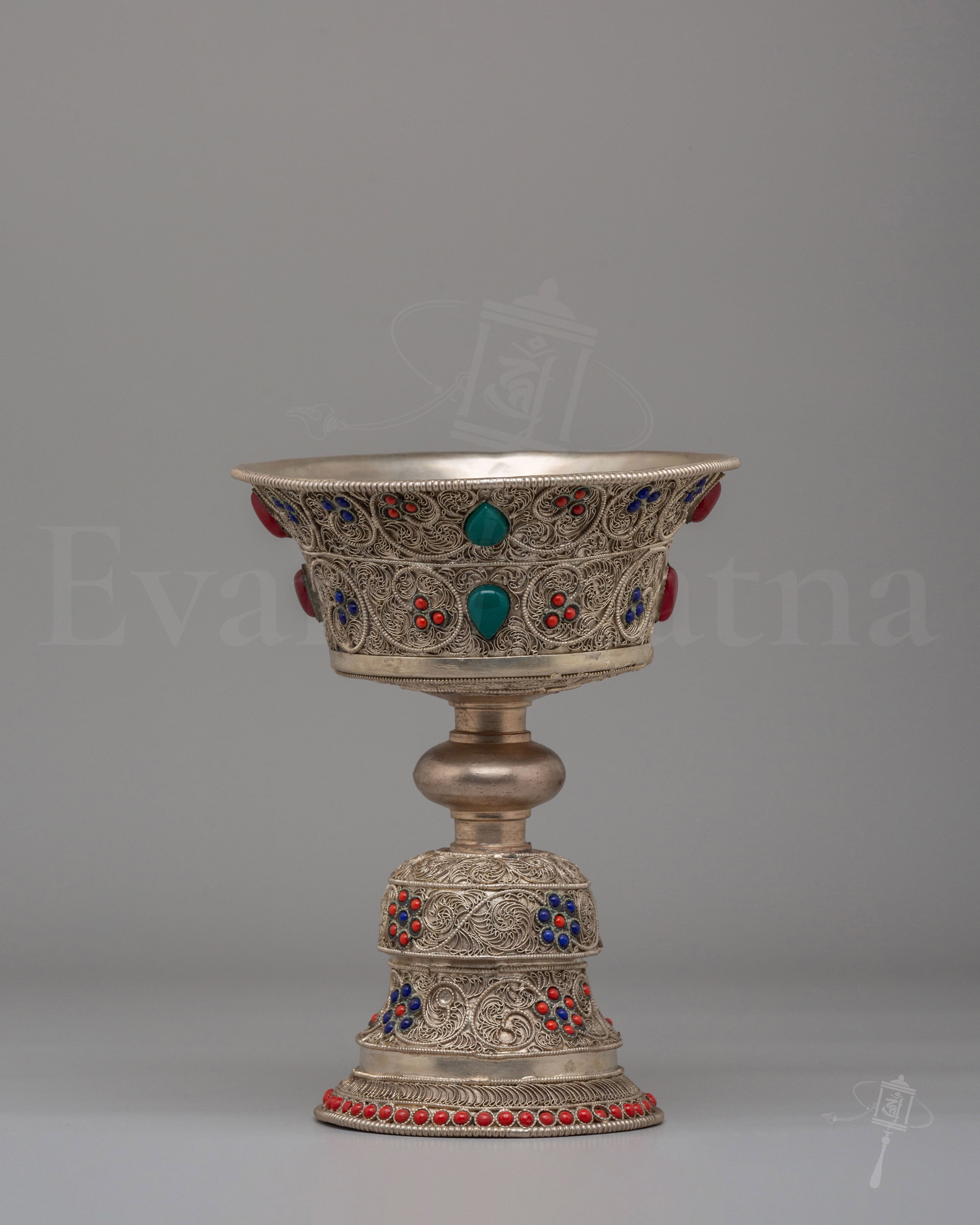 Spiritual Buddhist Flame Butter Lamp