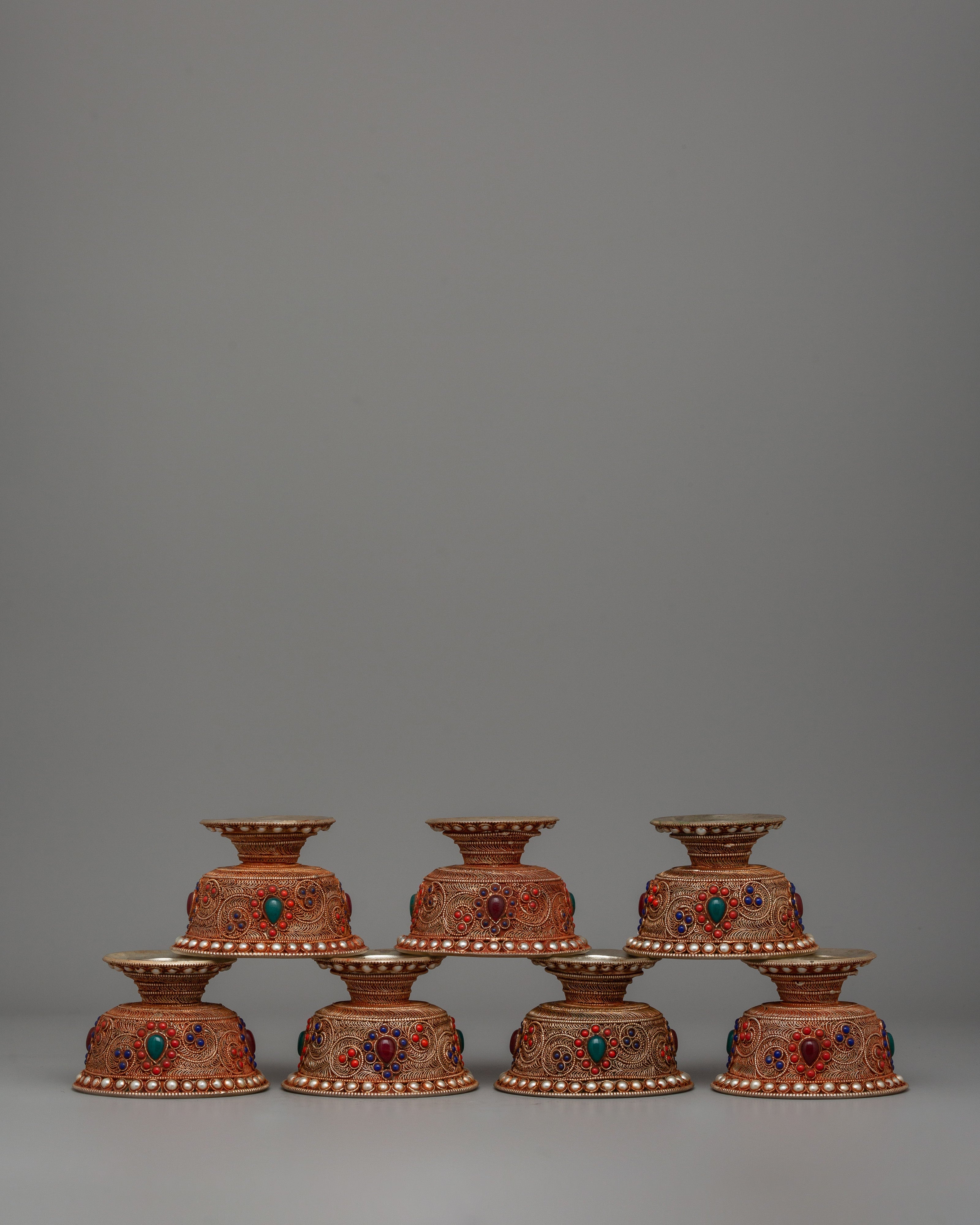 Silver-Plated Offering Bowl Set