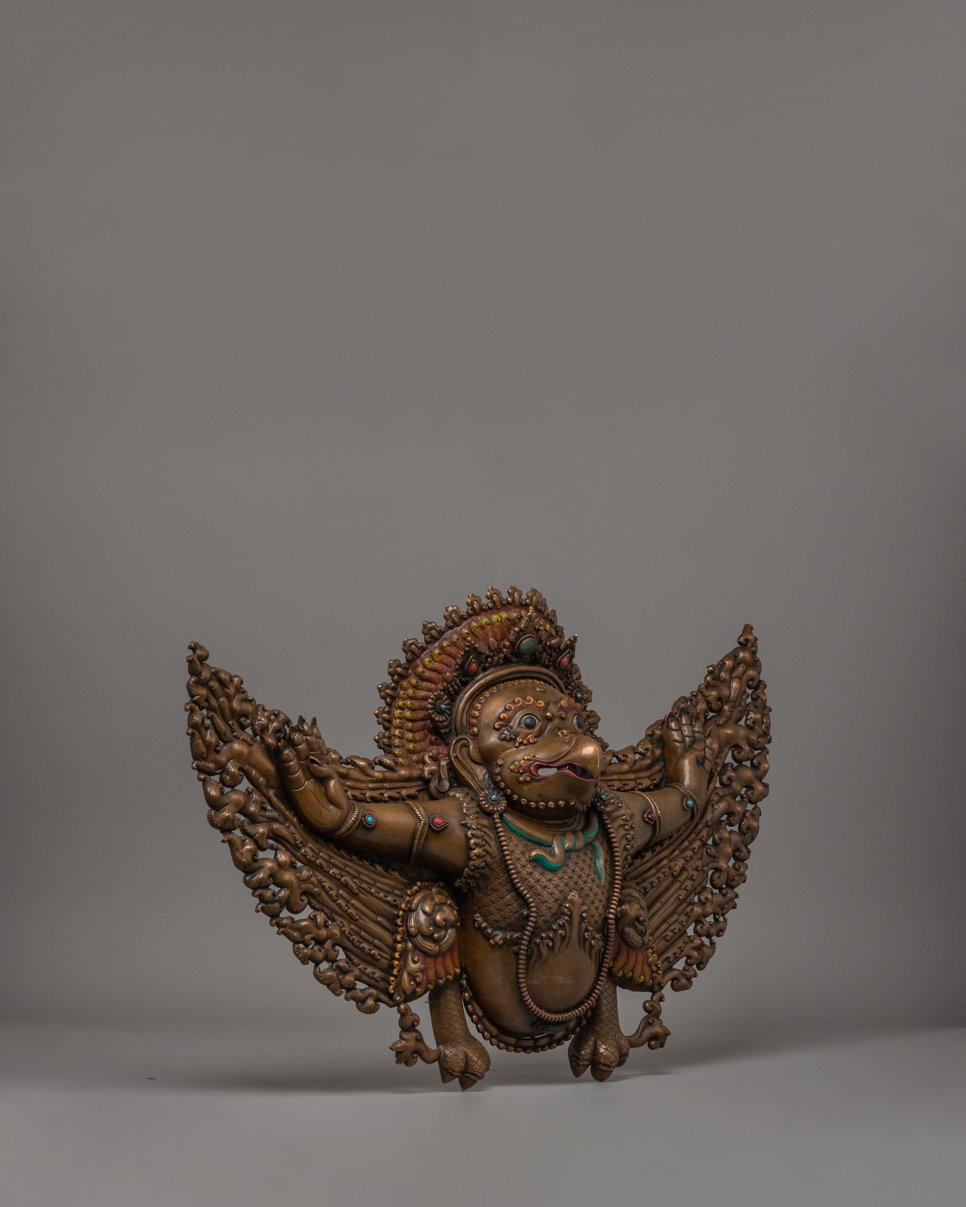 Copper Garuda Wall Hanging | Spiritual Home Altar Art