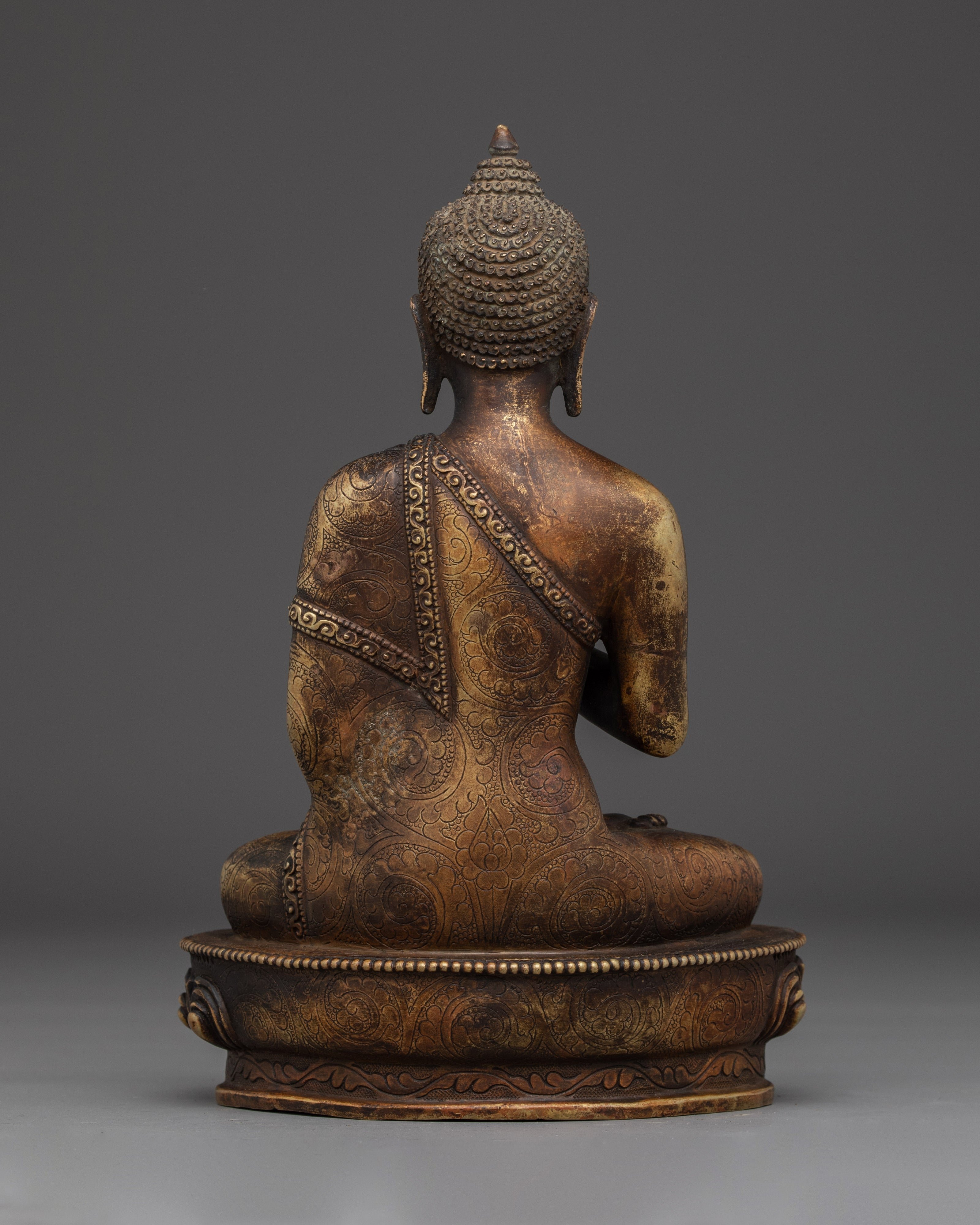 Vairocana Copper Statue for Antique Finish | Cosmic Buddha Artwork