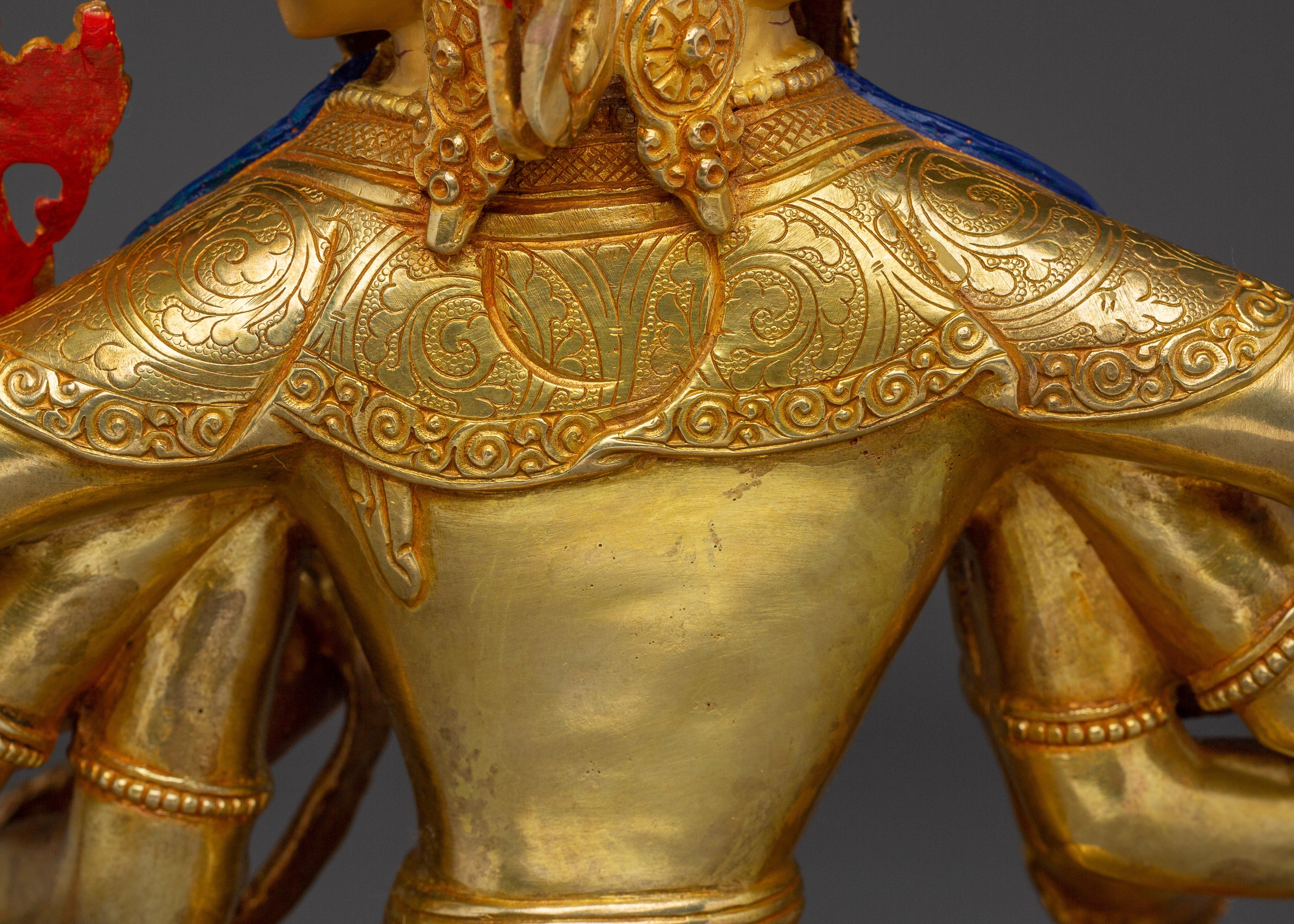 Maha Manjushri Golden Statue | Bodhisattva of Supreme Wisdom