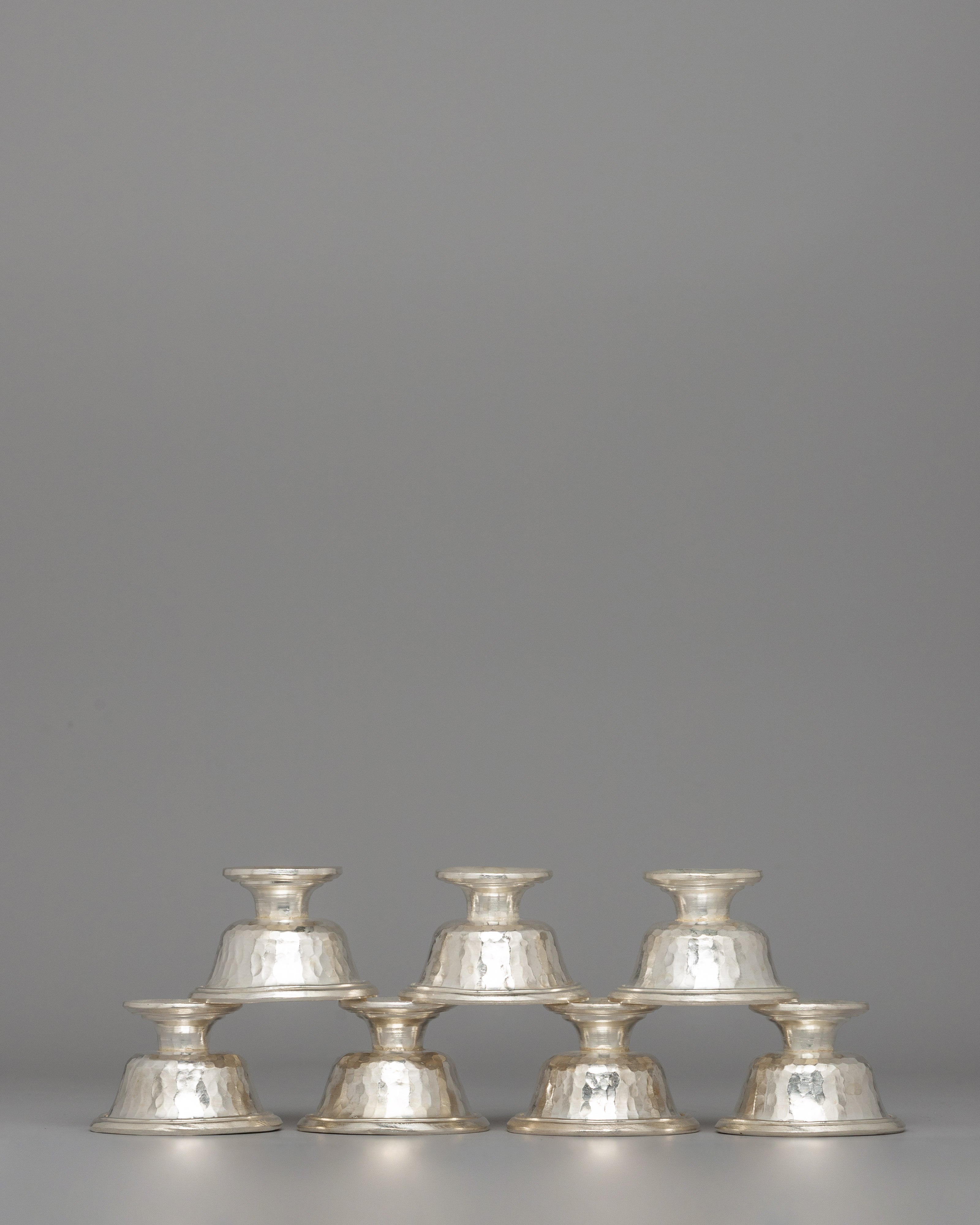 Silver-Plated Butter Lamp